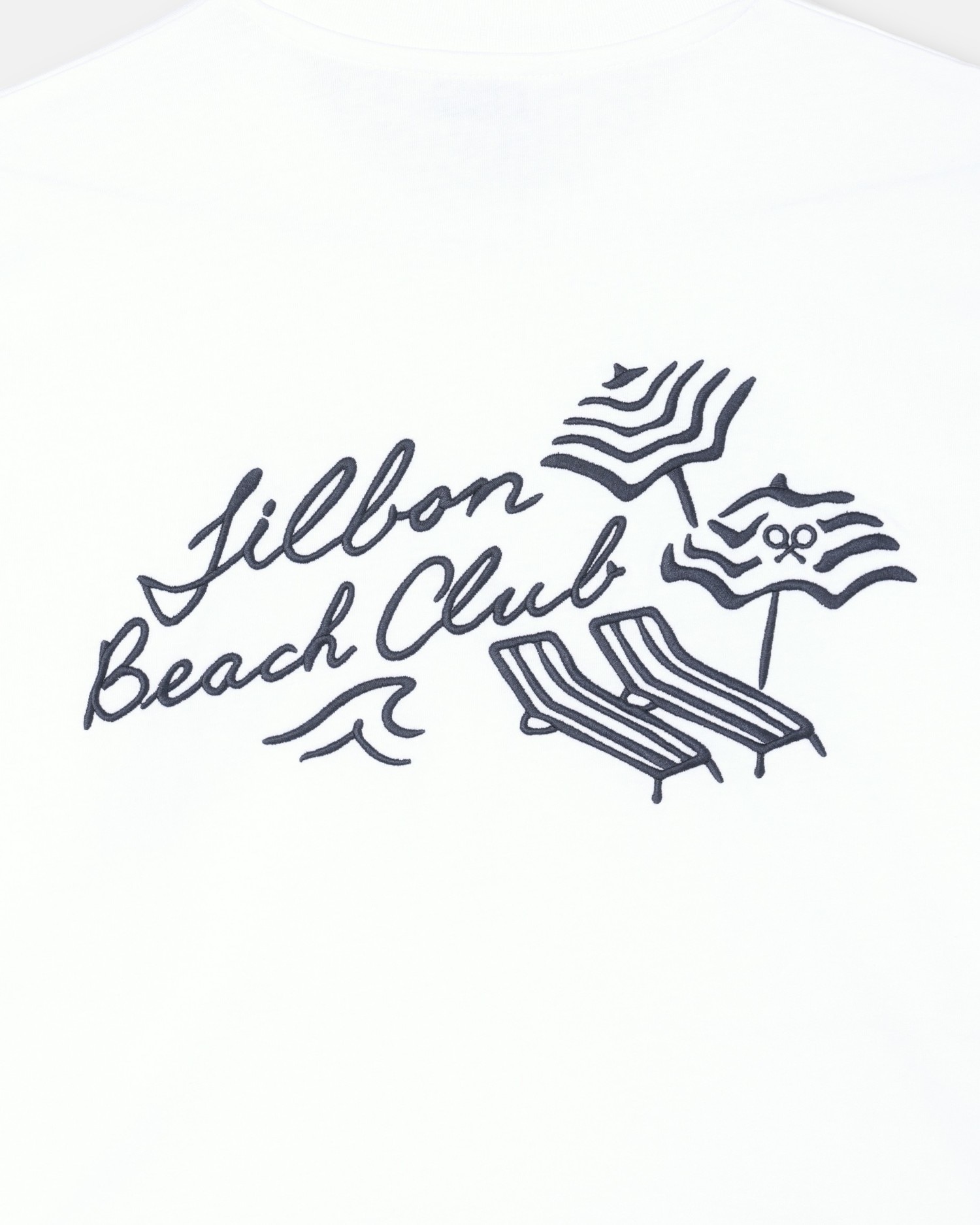 T-shirt de Manga Curta Beach Club Branca Branco-4