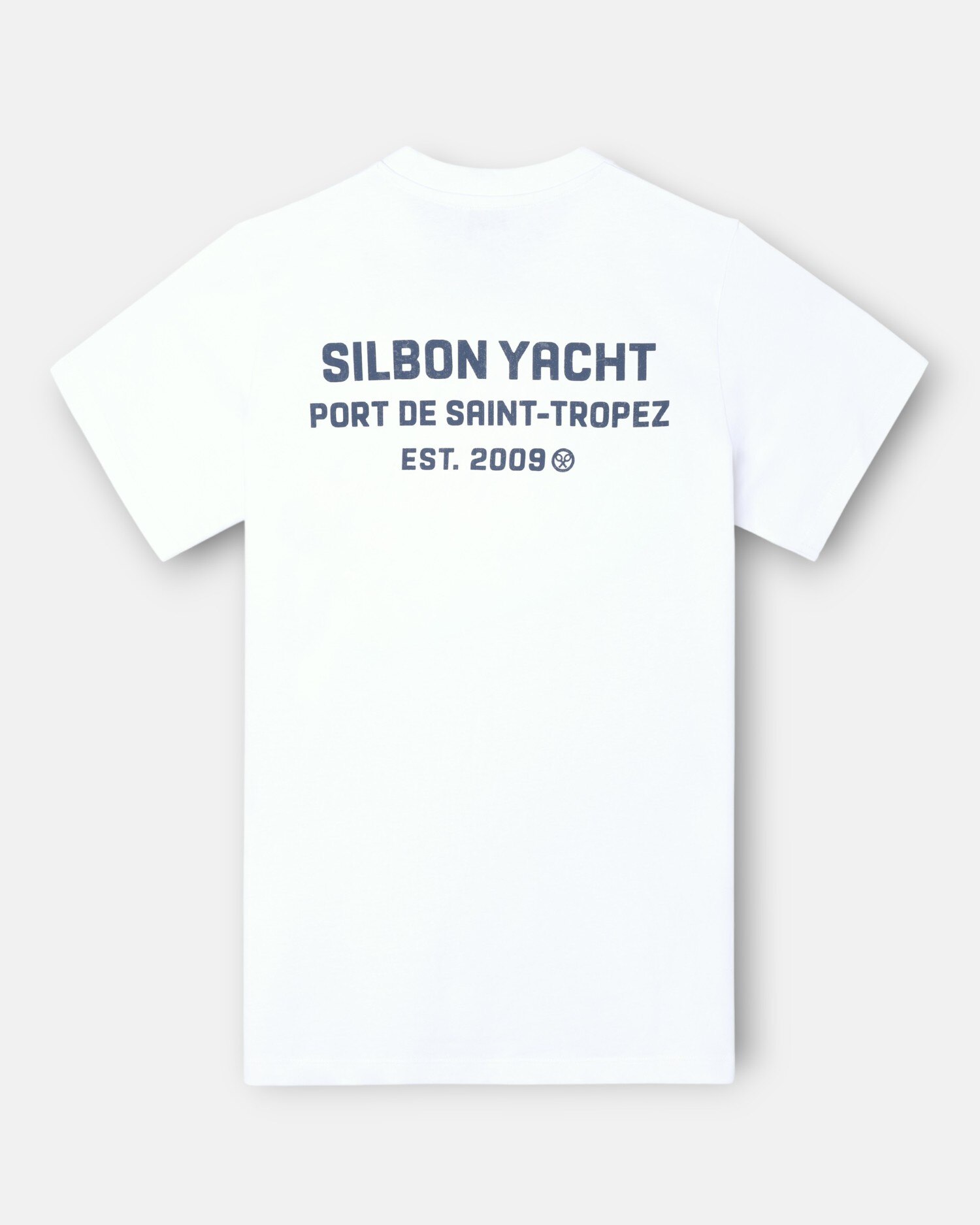 T-shirt de Manga Curta Yacht Azul Indigo Branco-2