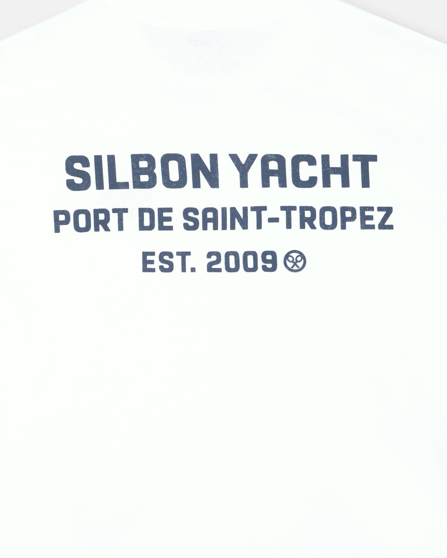 T-shirt de Manga Curta Yacht Azul Indigo Branco-4