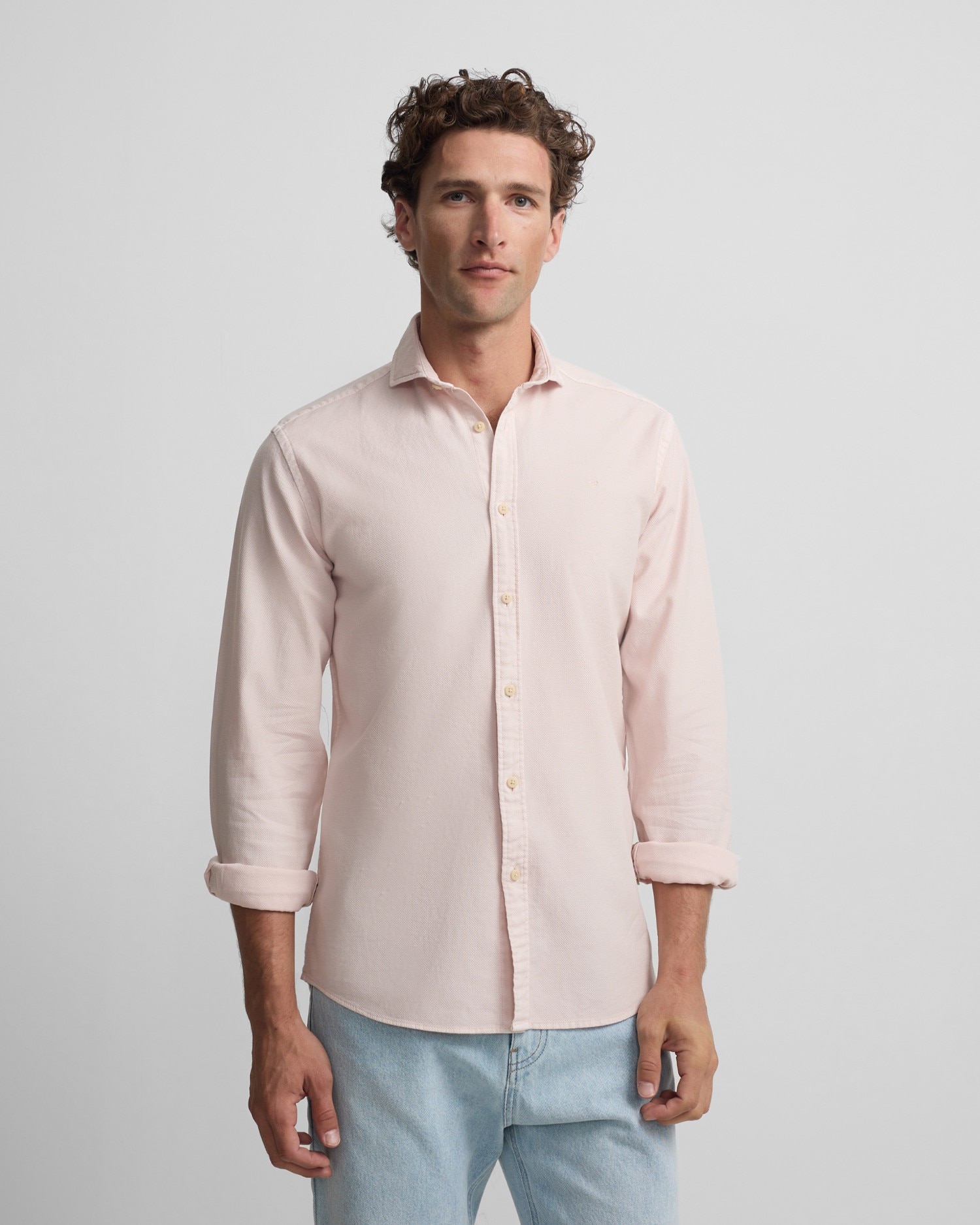 Camisa sport estructura logo coral para hombre Coral-1