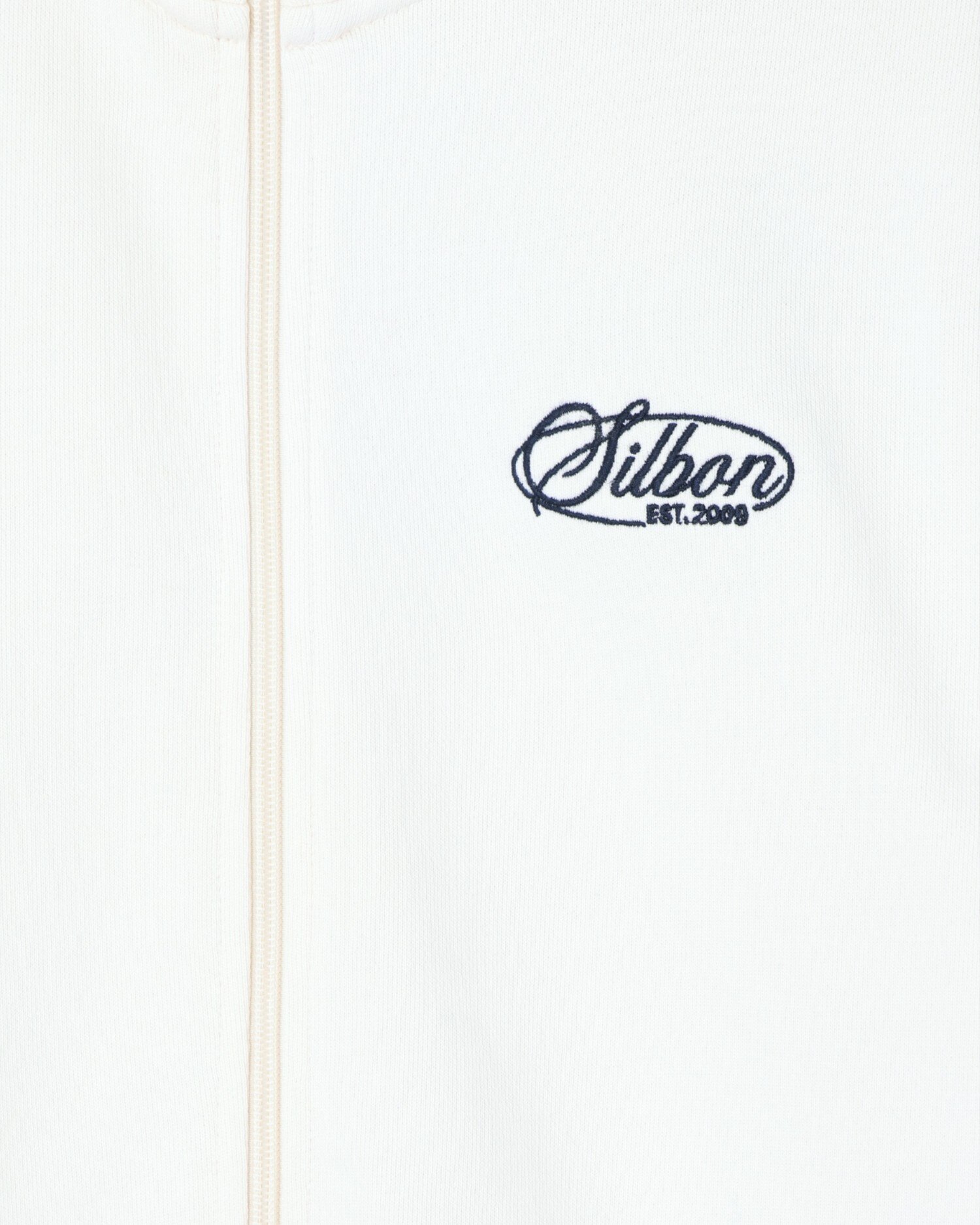 Sweatshirt com Fecho Zip e Bordado Creme-3