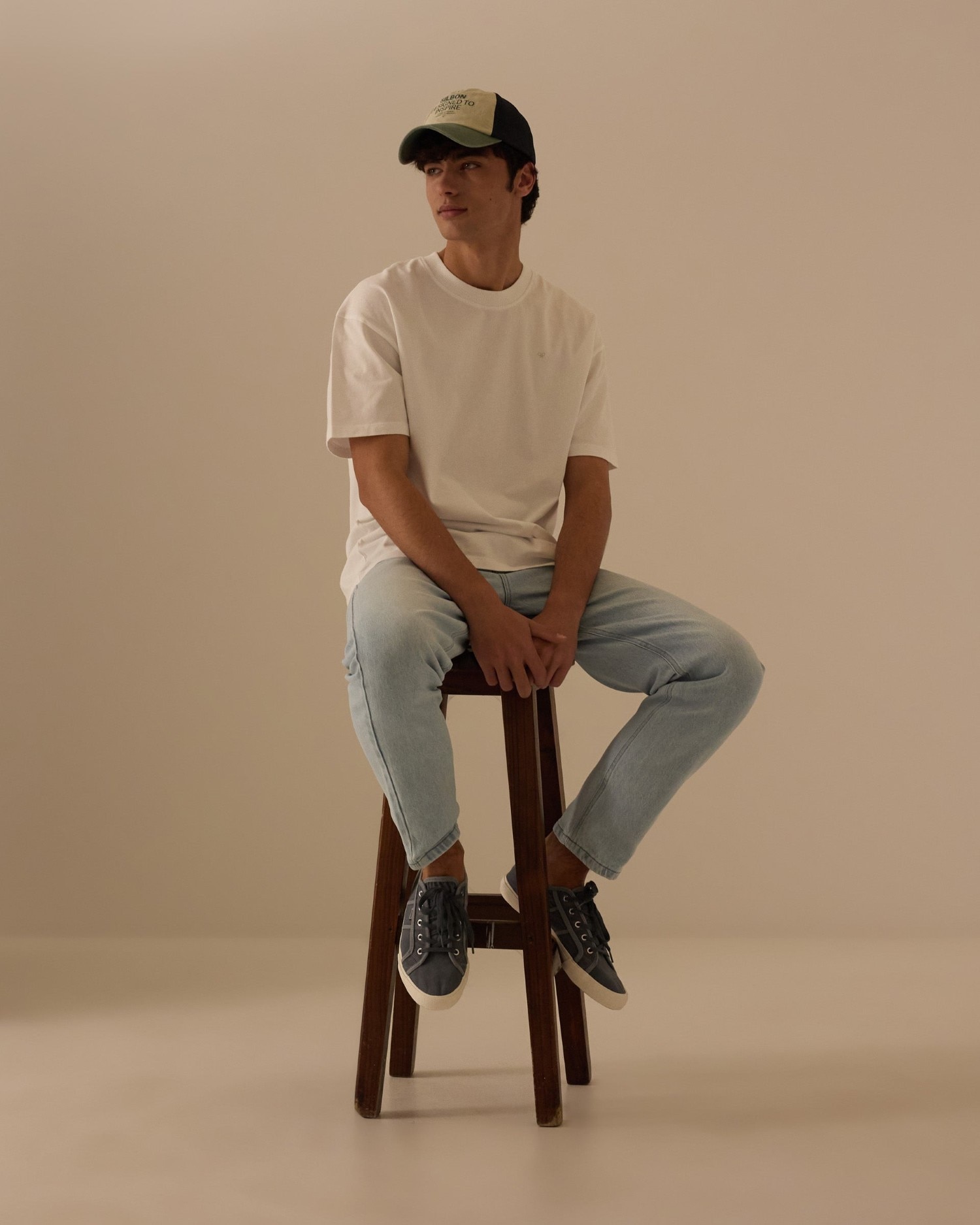 T-shirt Relaxed Fit Surfing Plans Branco-3