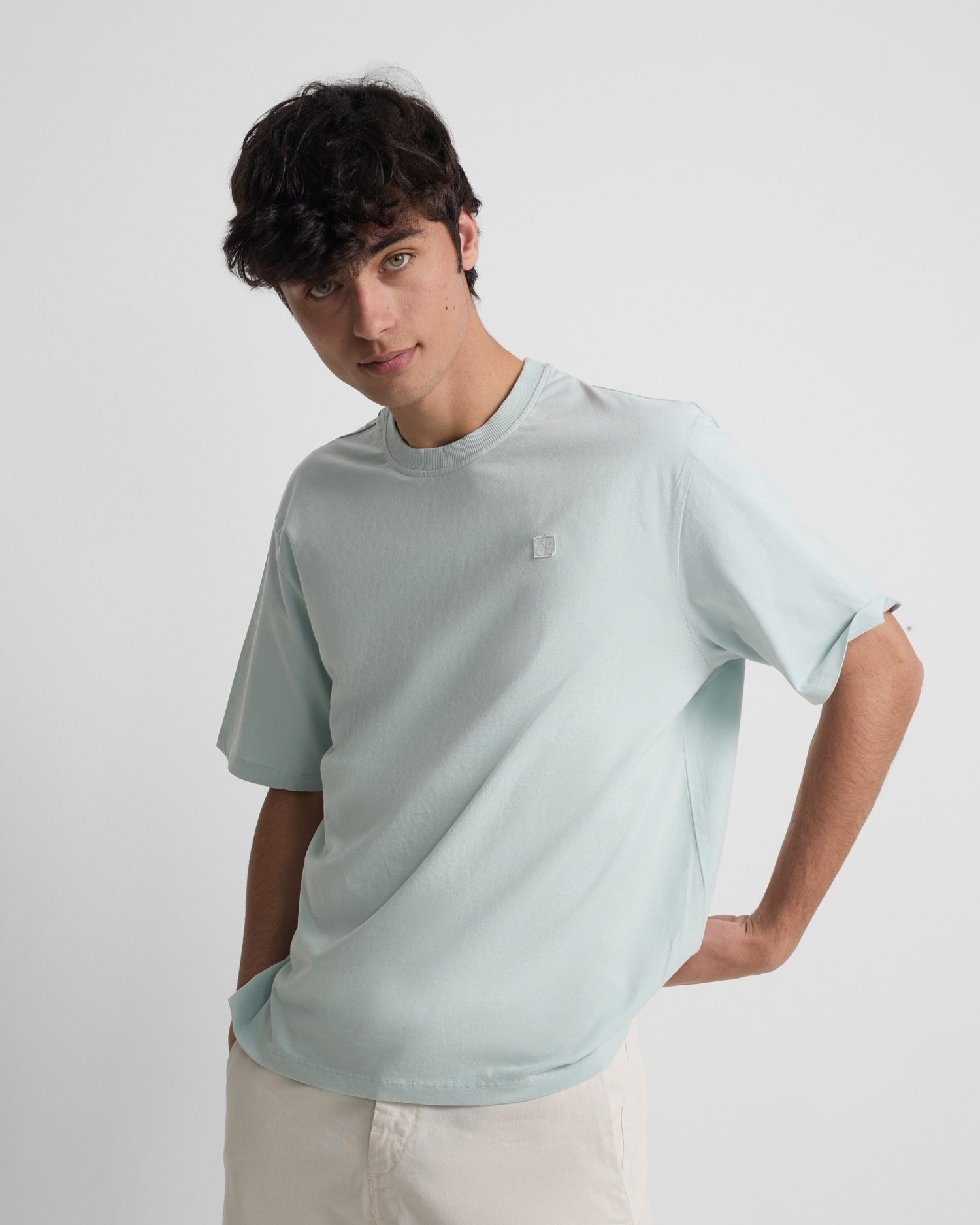 T-shirt Special Fit Minilogo Patch Água-marinha-1