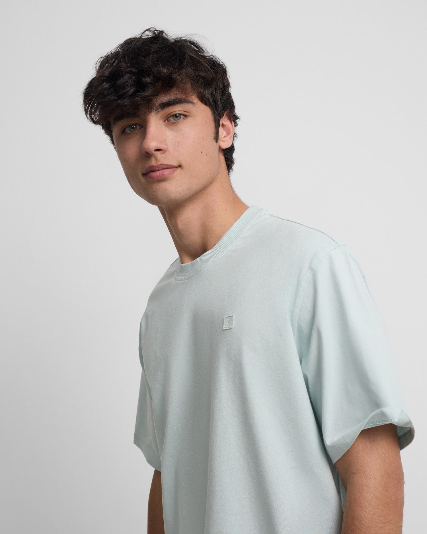 T-shirt Special Fit Minilogo Patch Água-marinha-3