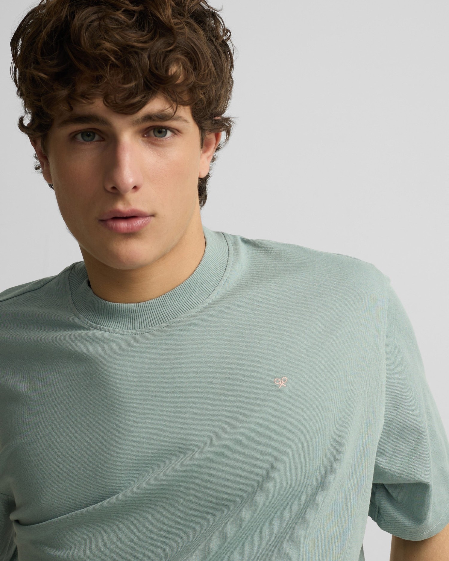 T-shirt Special Fit Silbon Classic Society Verde Cinzento Cinzento-3