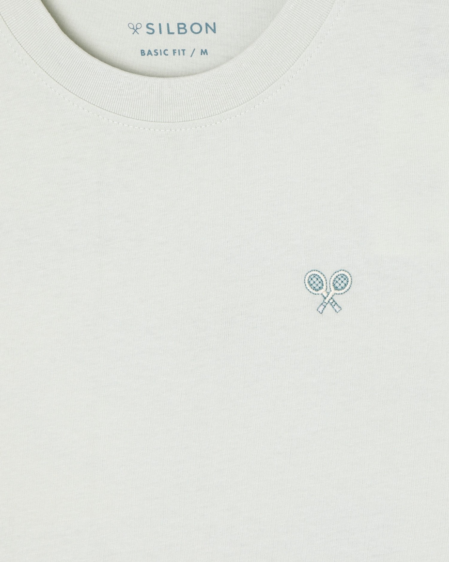 T-shirt de Manga Curta em Verde-claro Verde-claro-3