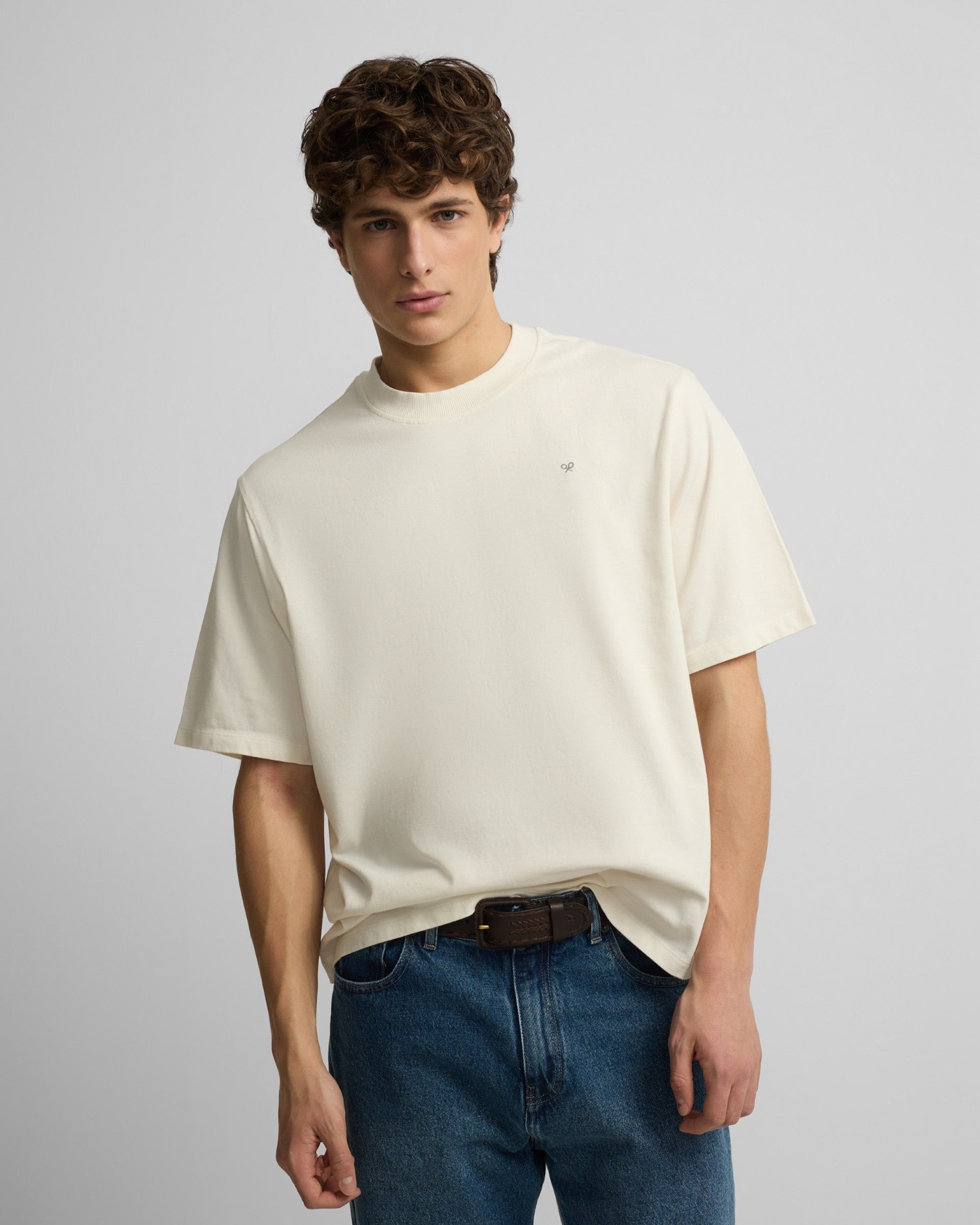 Imagem 0 de T-shirt Special Fit Silbon Classic Society em Creme