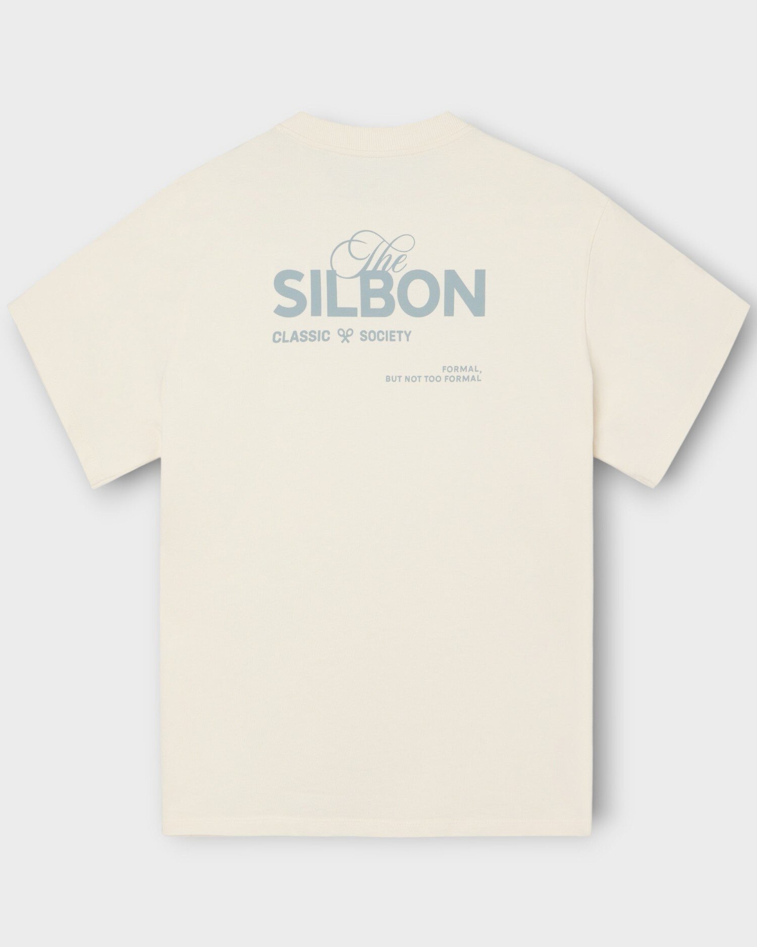 T-shirt Special Fit Silbon Classic Society em Creme Creme-5