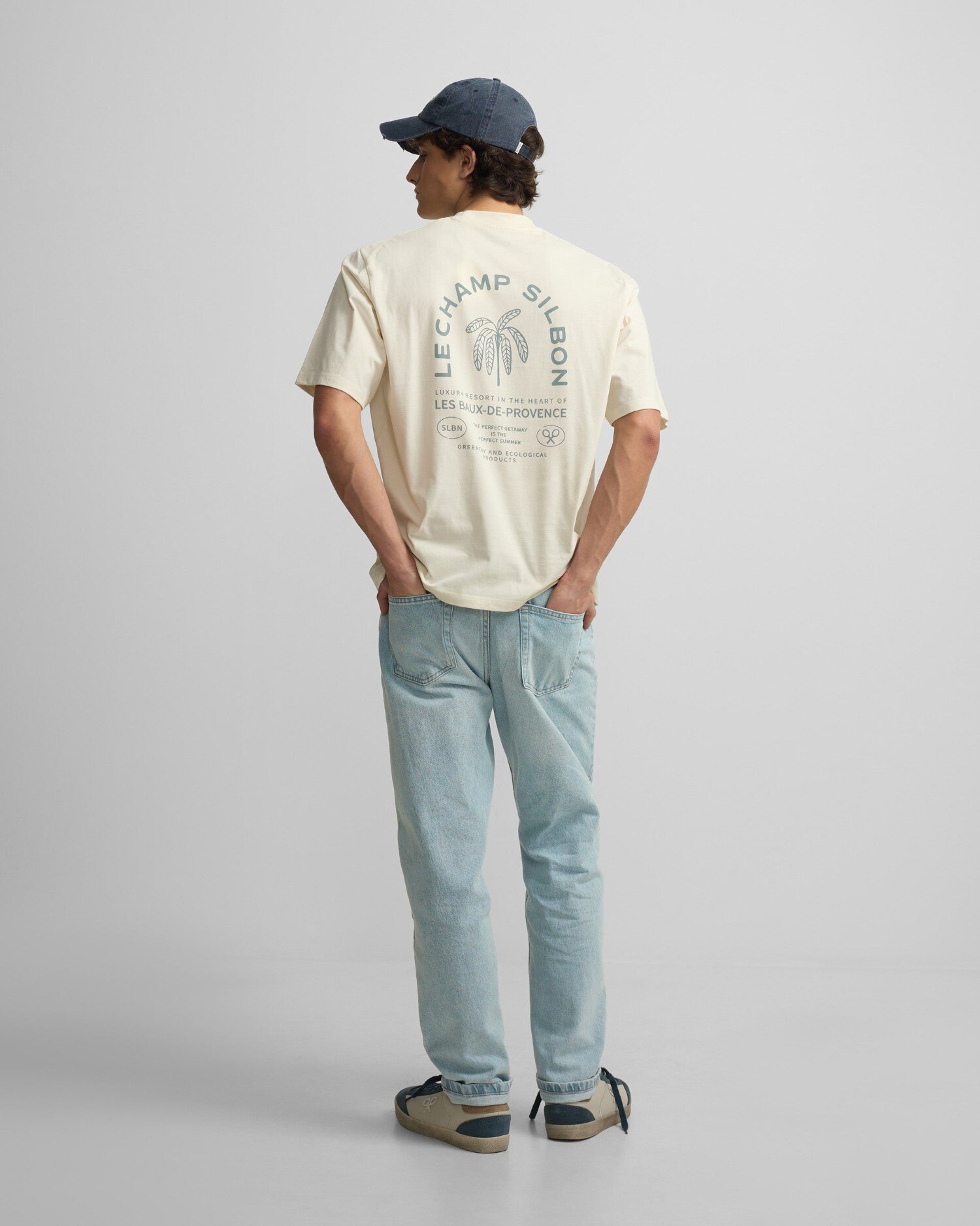 T-shirt Special Fit Le Champs em Creme Creme-2