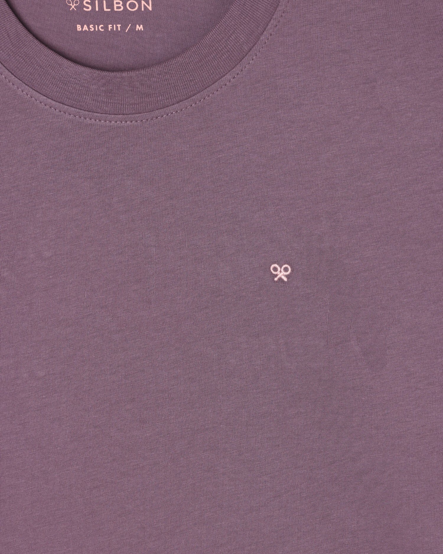 T-shirt de Manga Curta Slow Summer em Verde Cinzento Roxo-3