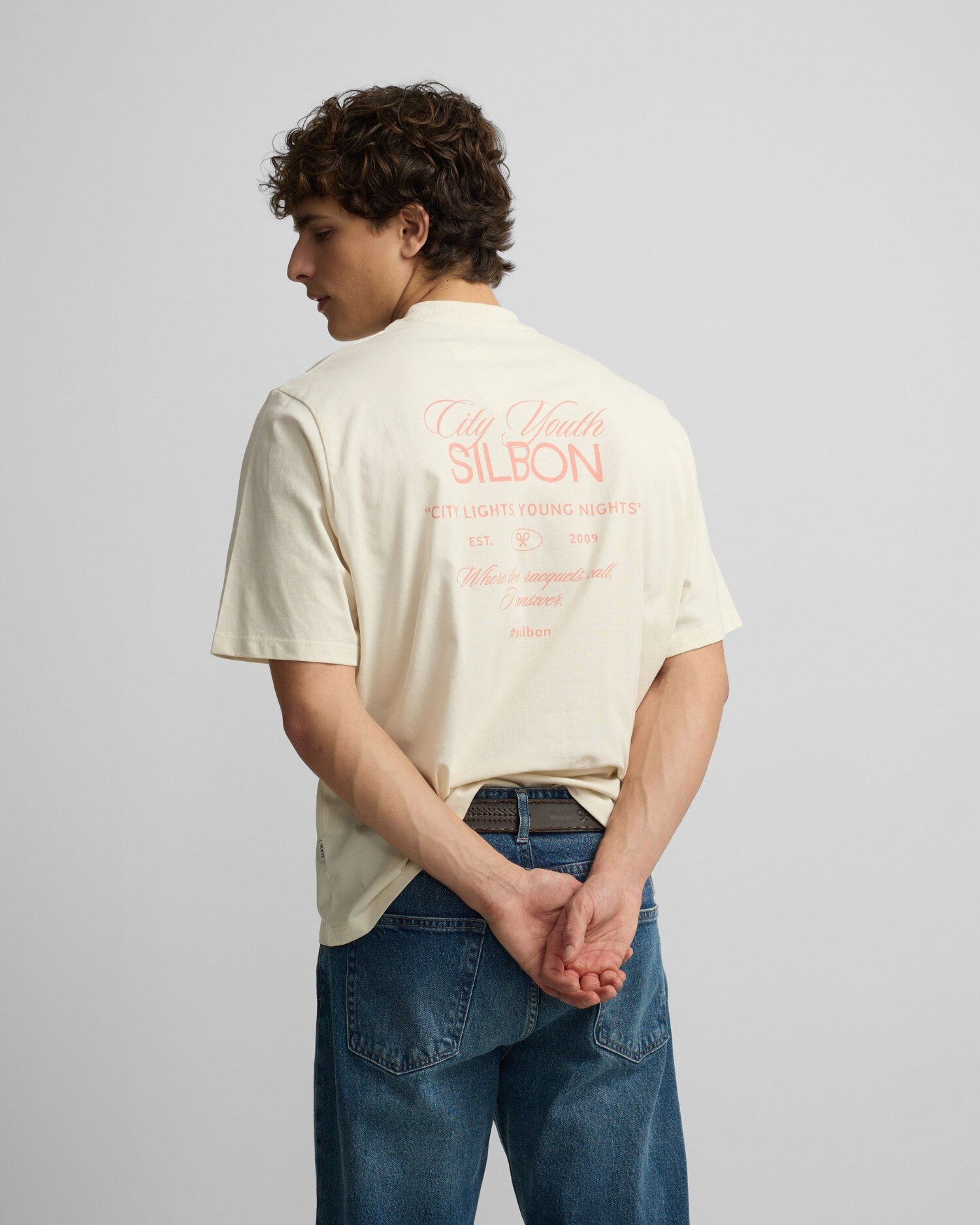 T-shirt Special Fit City Youth em Creme Creme-2