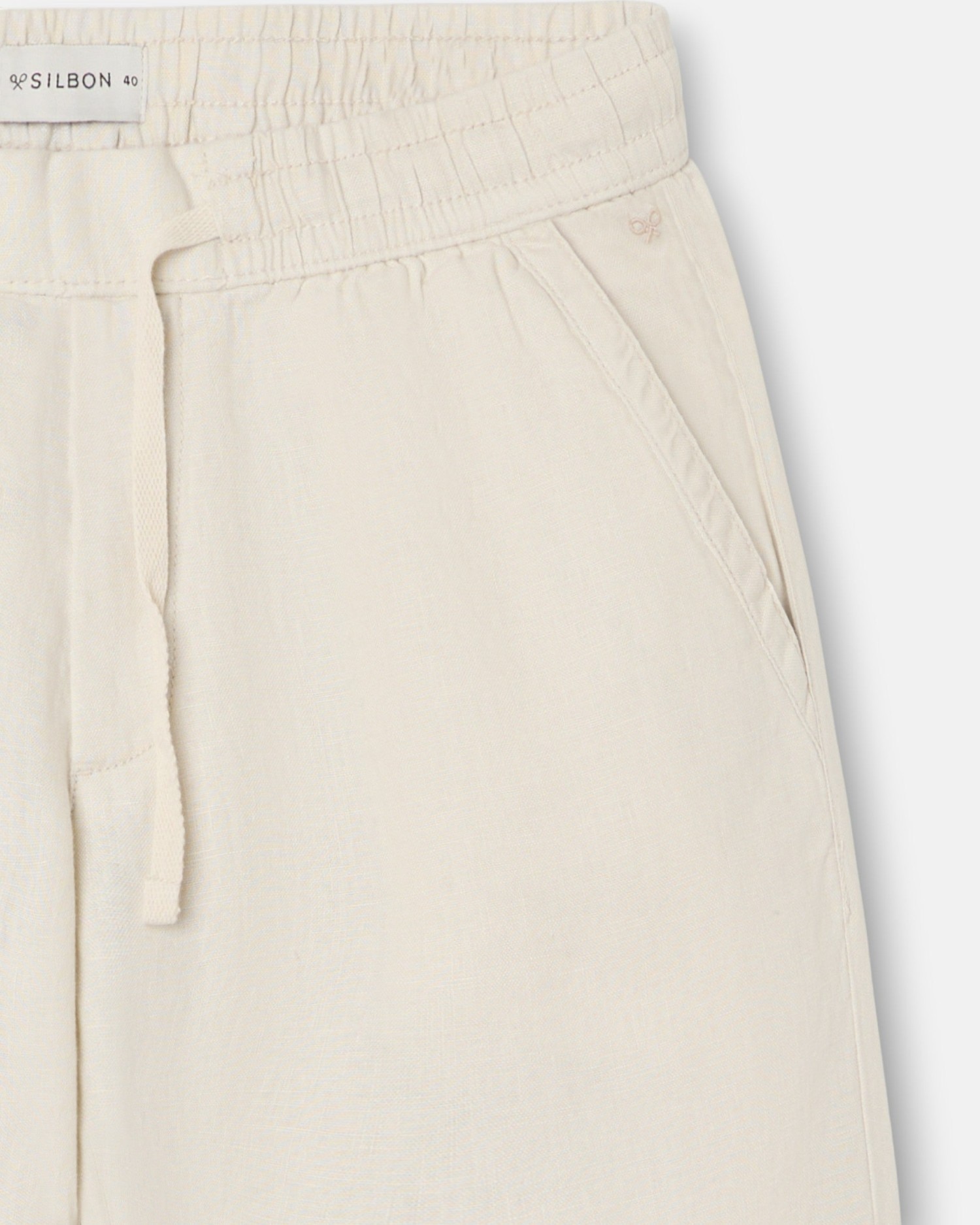 Calças Sport Jogger de Linho Pedra-2