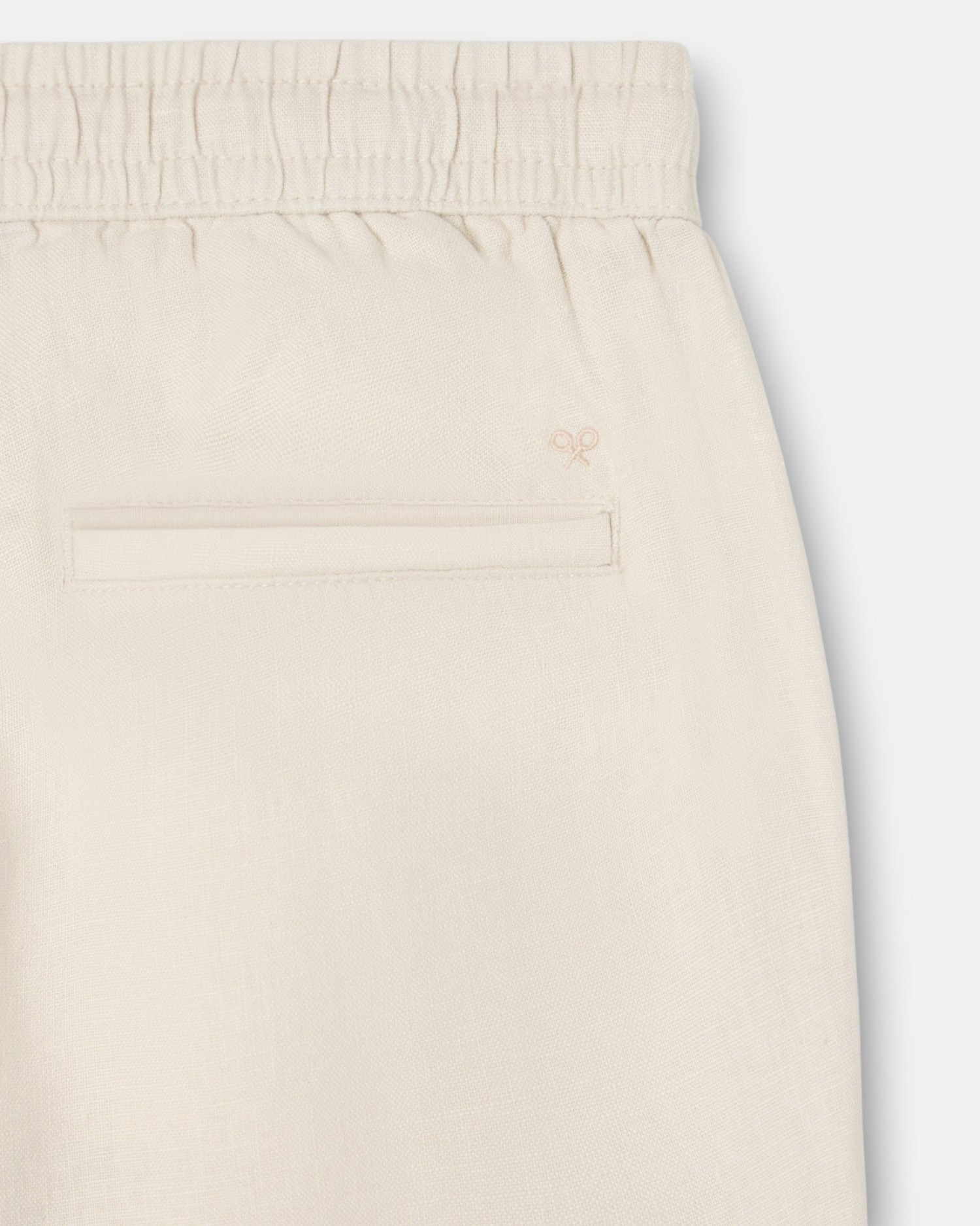 Calças Sport Jogger de Linho Pedra-4
