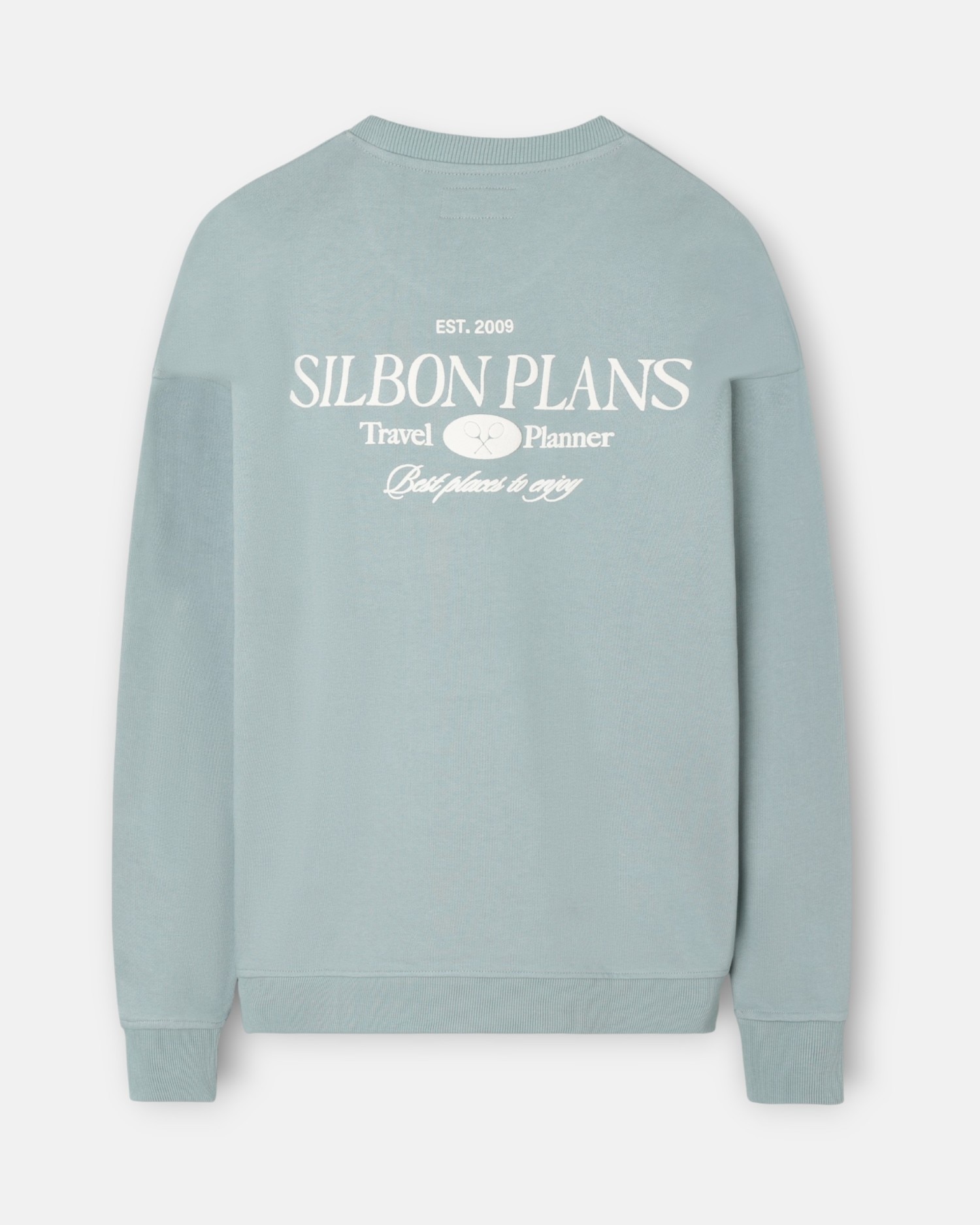 Sweatshirt sem Capuz Relaxed Fit Plans Verde Cinzento Verde-acinzentado-2
