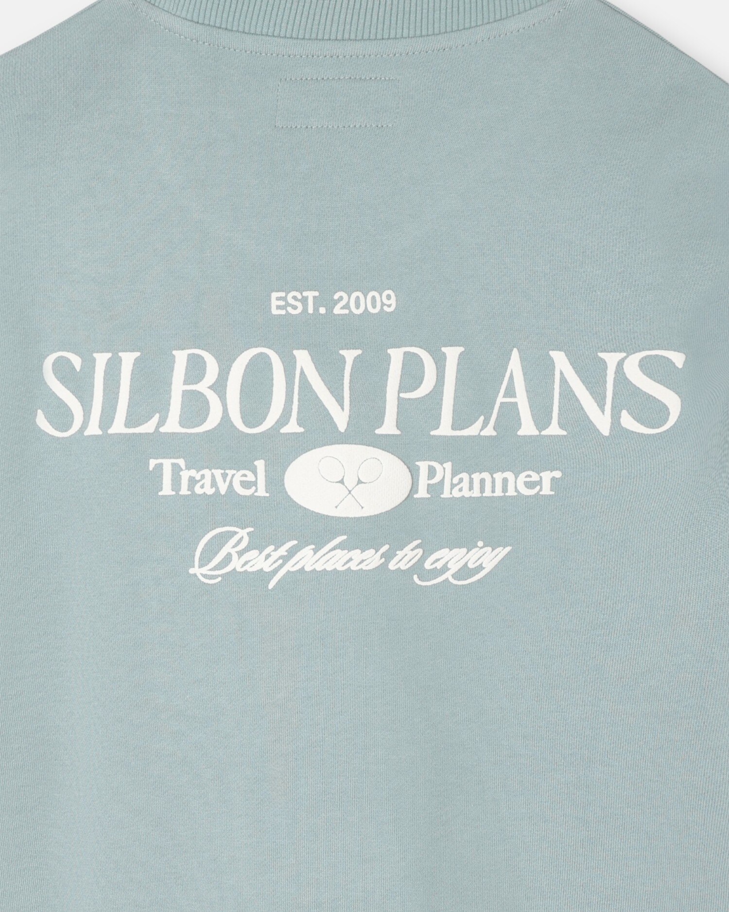 Sweatshirt sem Capuz Relaxed Fit Plans Verde Cinzento Verde-acinzentado-4