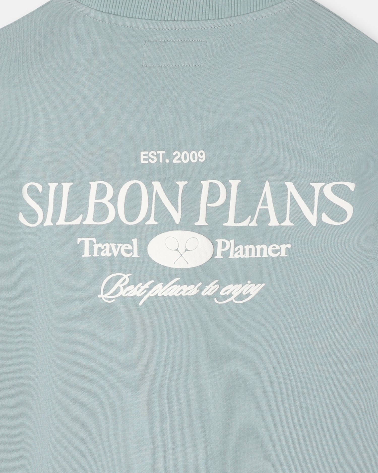 Sweatshirt sem Capuz Relaxed Fit Plans Verde Cinzento Verde-acinzentado-4