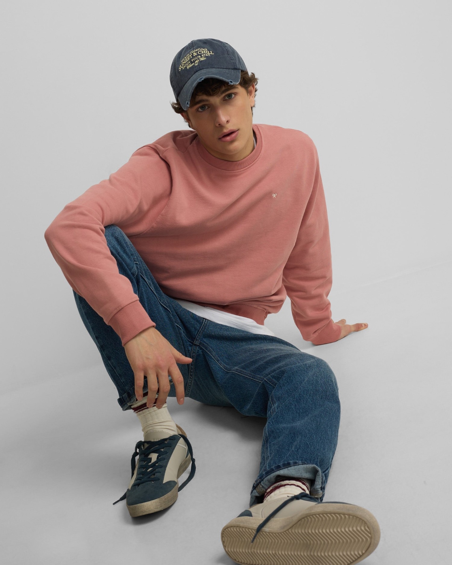 Sweatshirt Silbon Summer Coral Coral-1