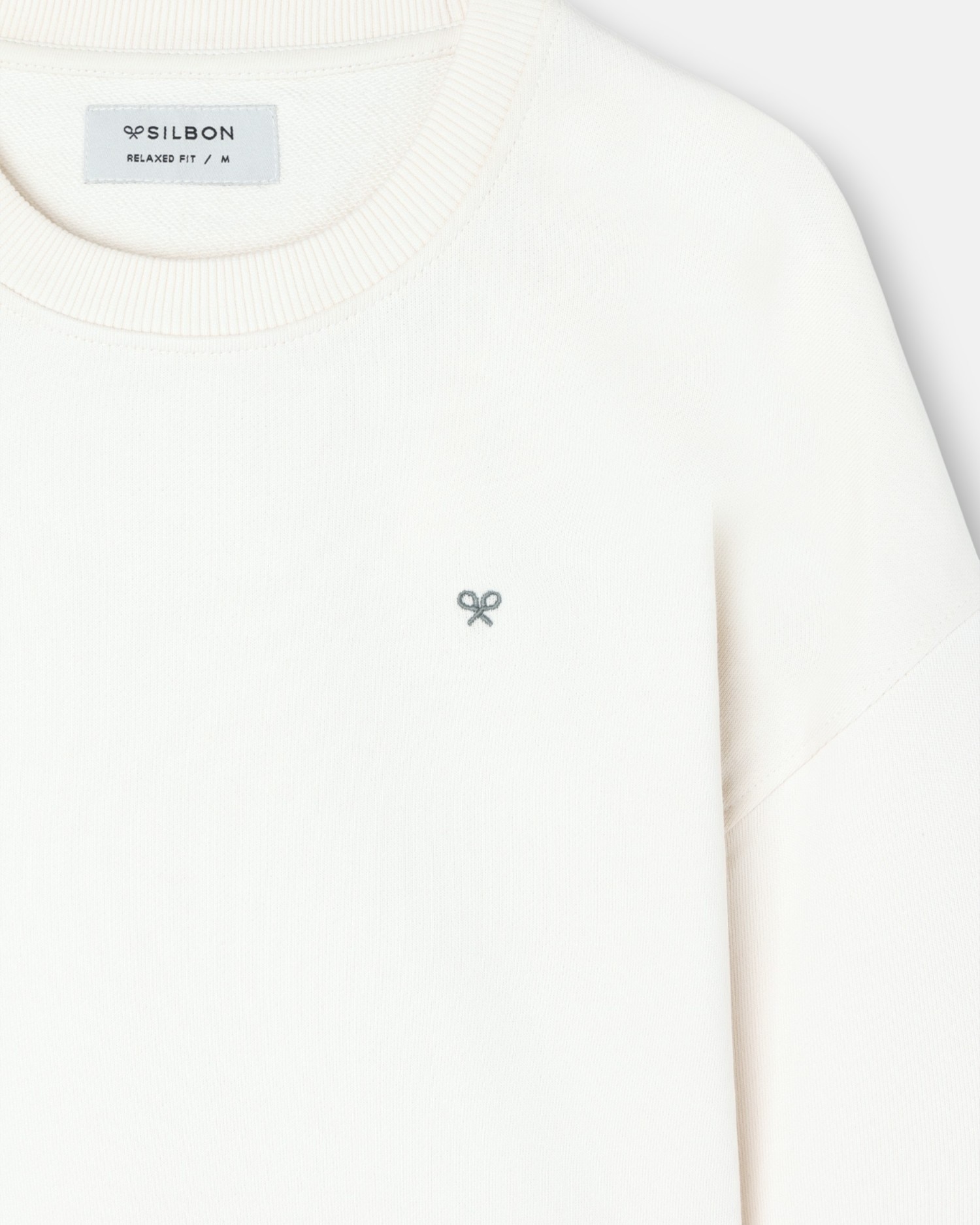 Sweatshirt Relaxed Fit Plans Creme-3