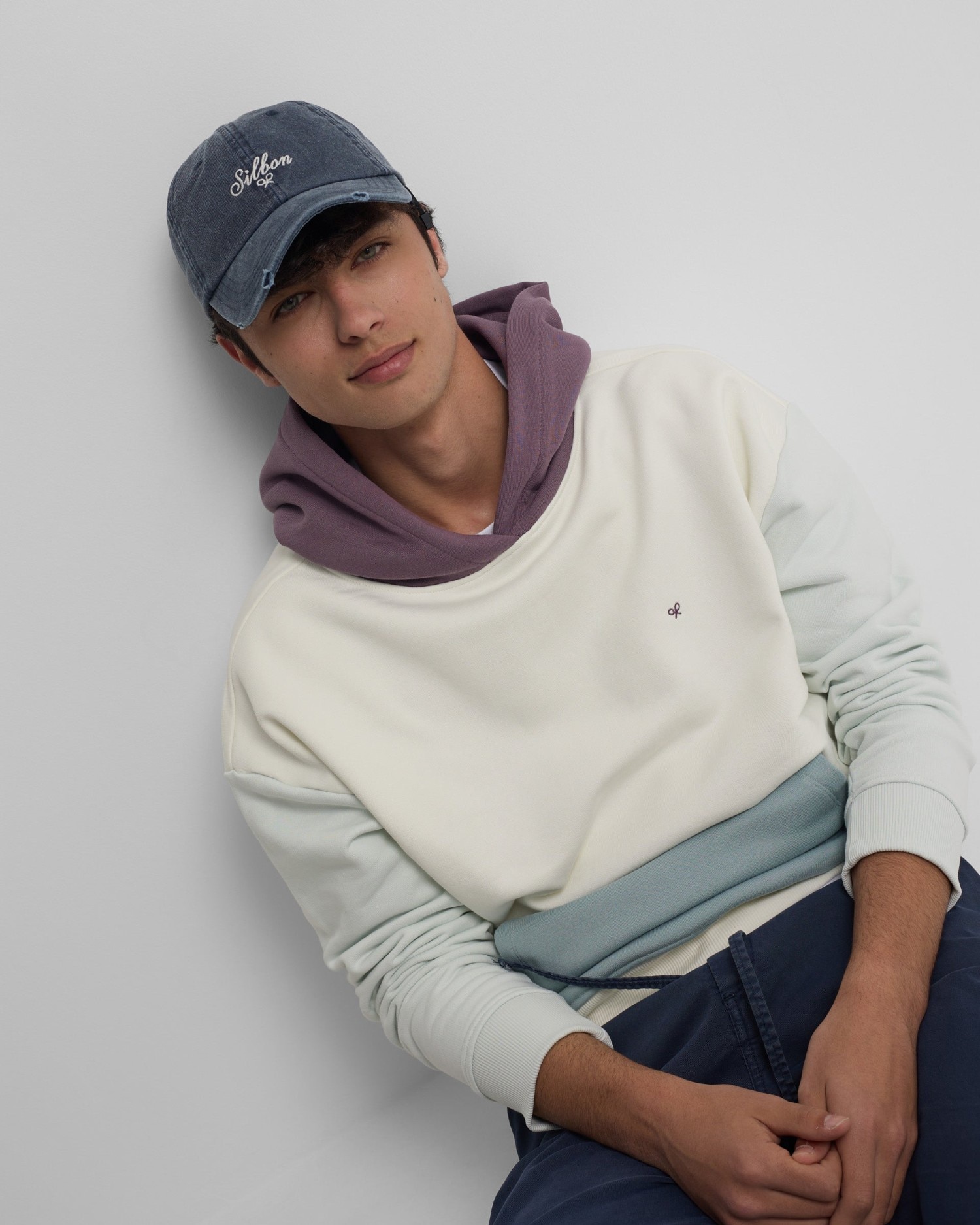 Sweatshirt com Capuz Multicolor Creme-2