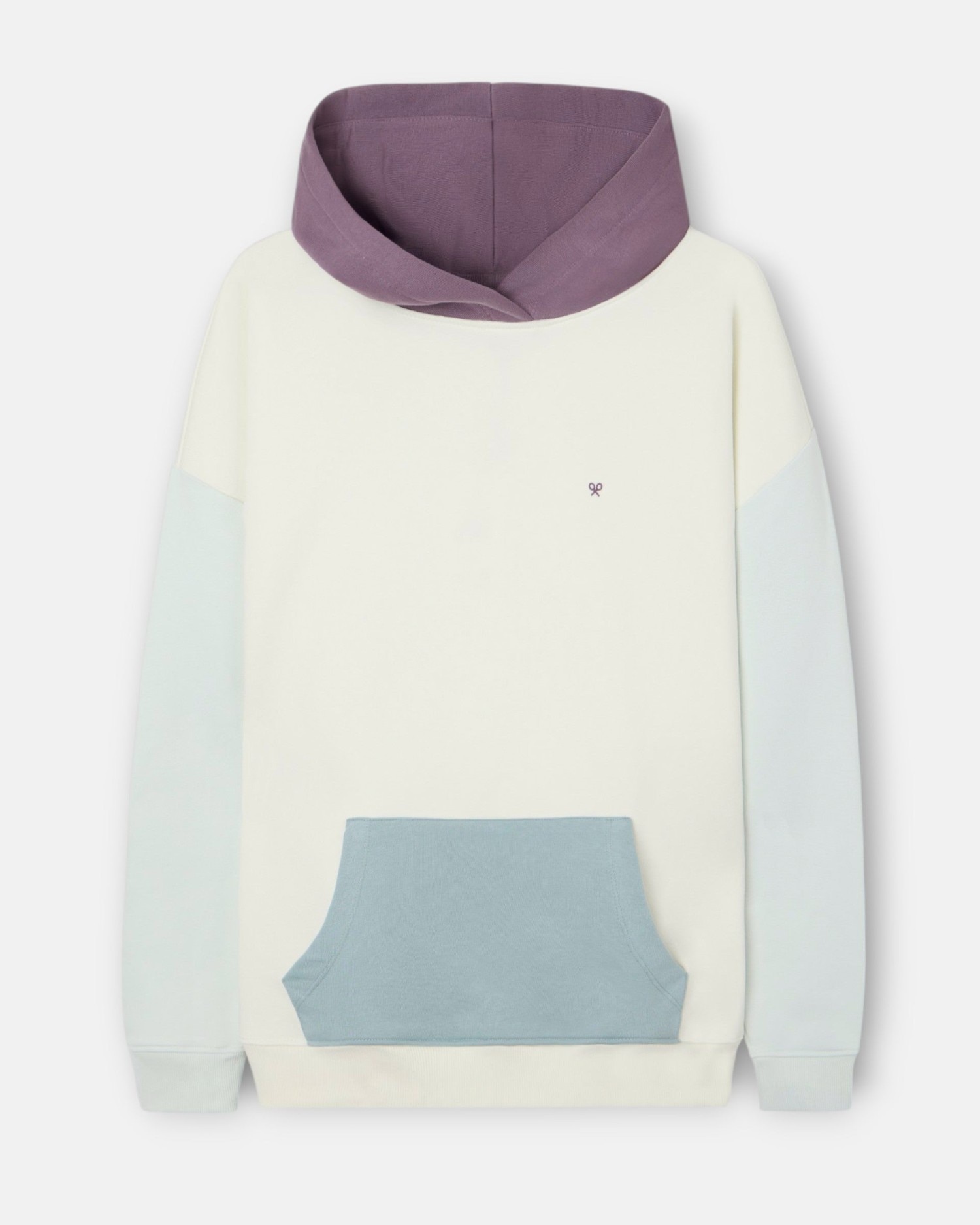 Sweatshirt com Capuz Multicolor Creme-4