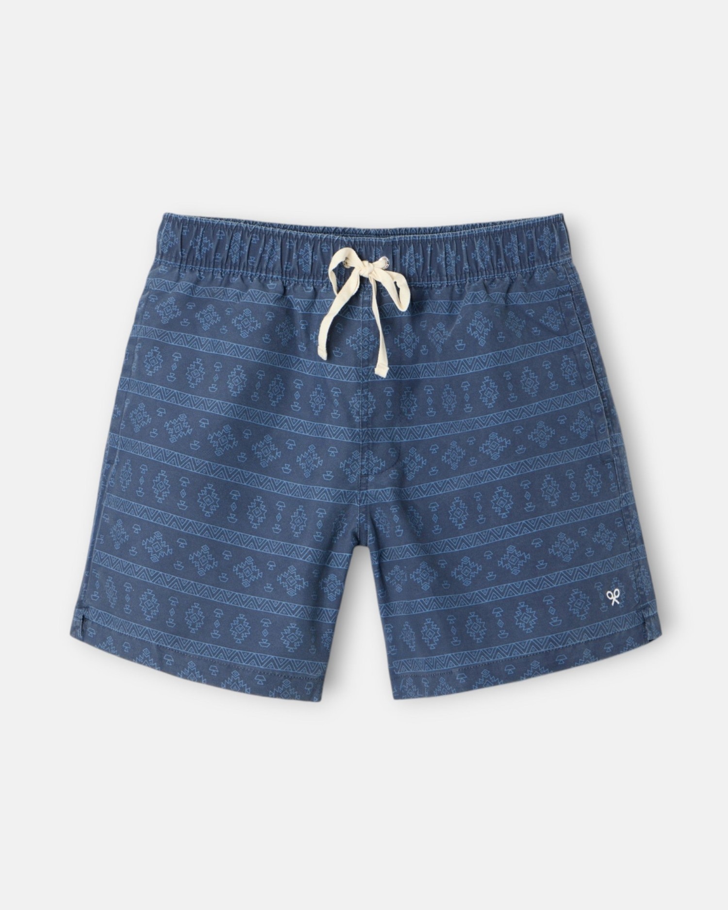 Fato de Banho Étnico com Lavagem - Azul-Marinho Azul-marinho-4