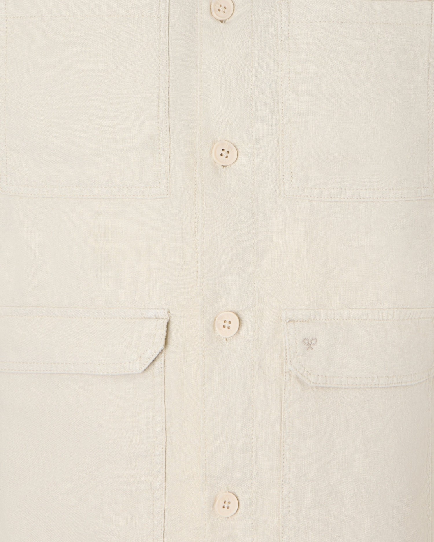 Sobrecamisa de Linho Bege-2