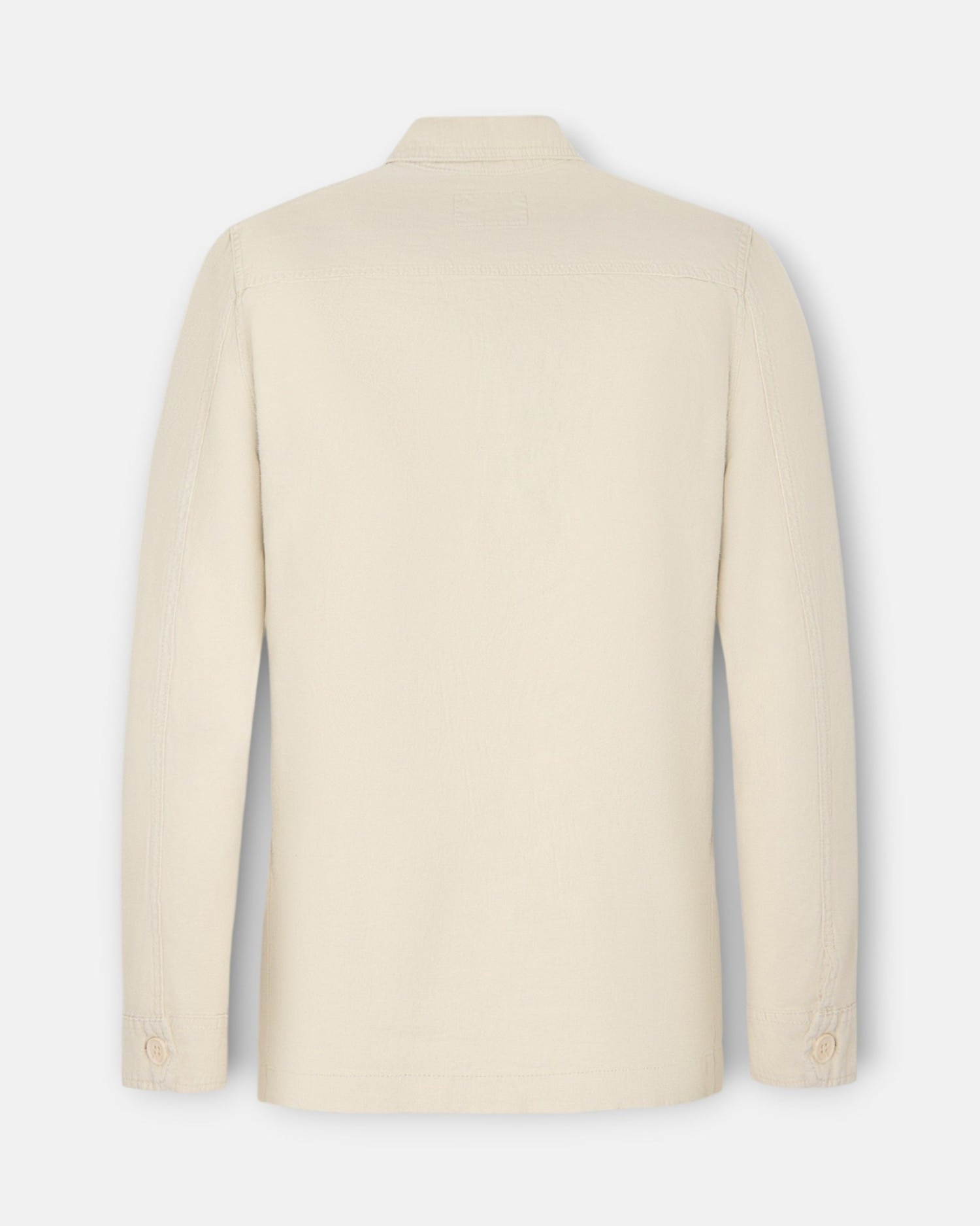 Sobrecamisa de Linho Bege-3