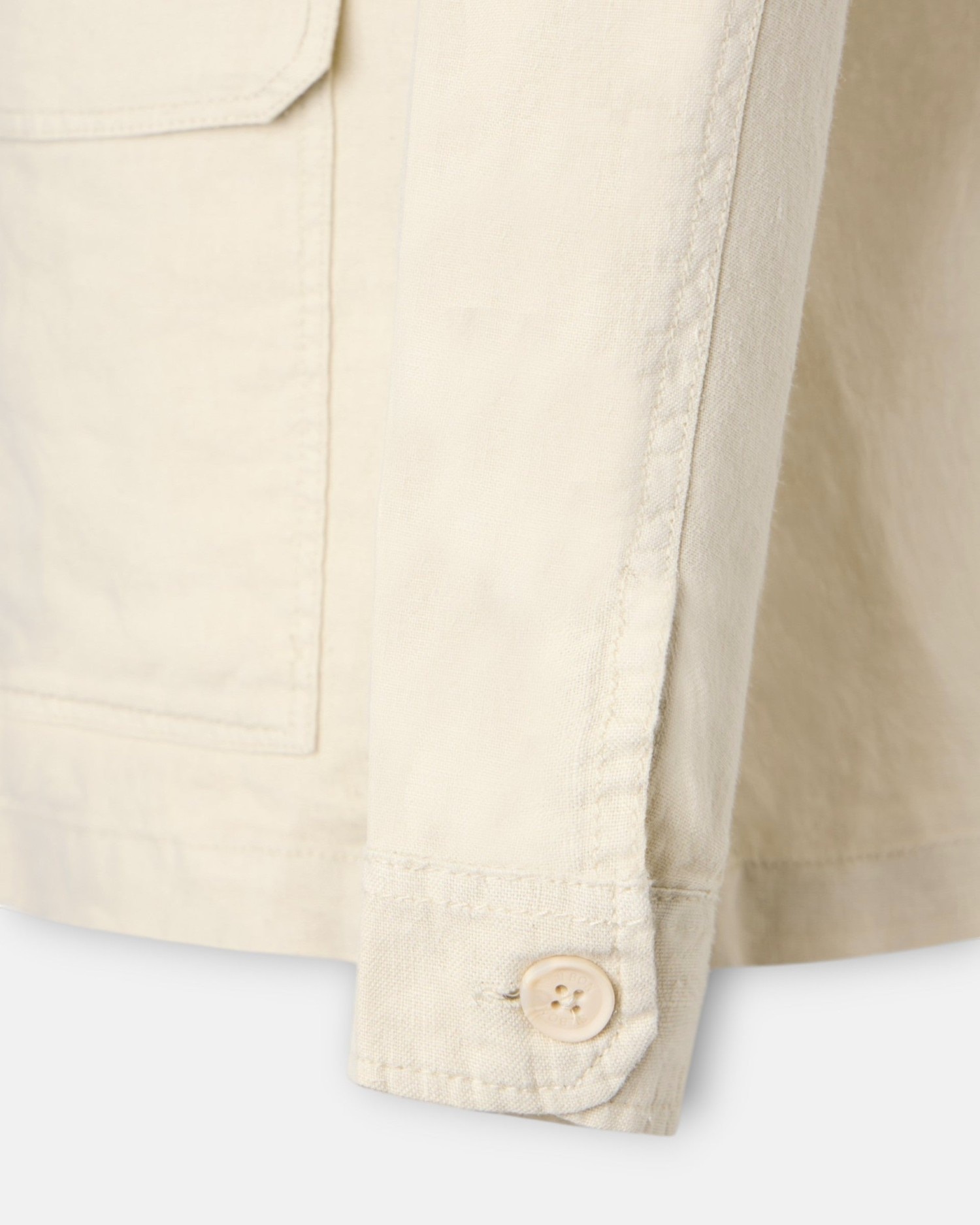 Sobrecamisa de Linho Bege-4