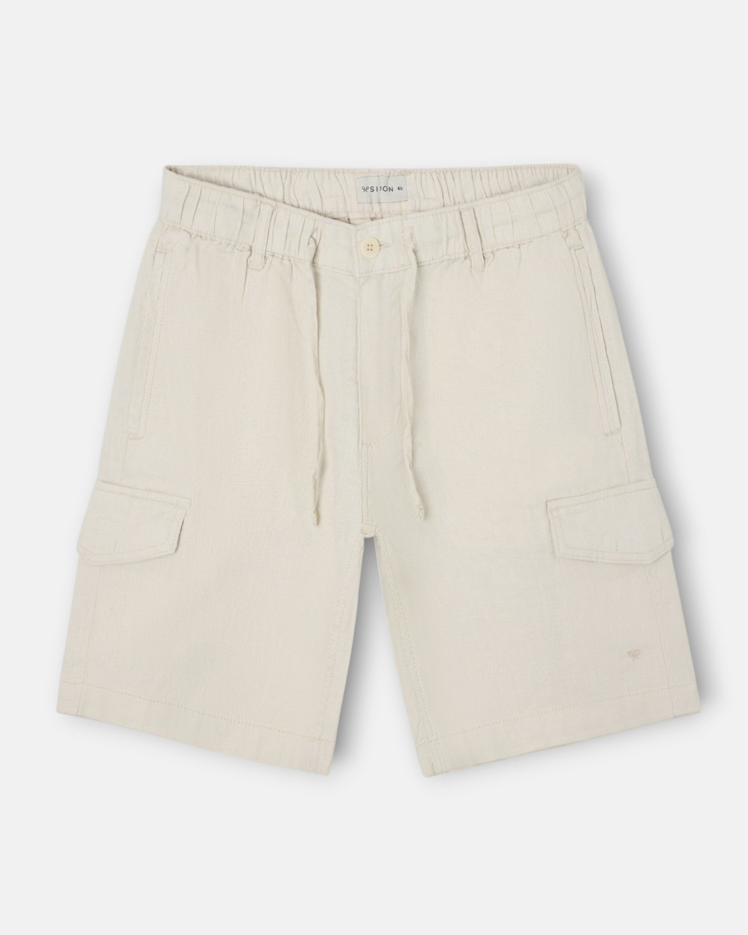 Bermudas de Linho com Bolso Pedra-4