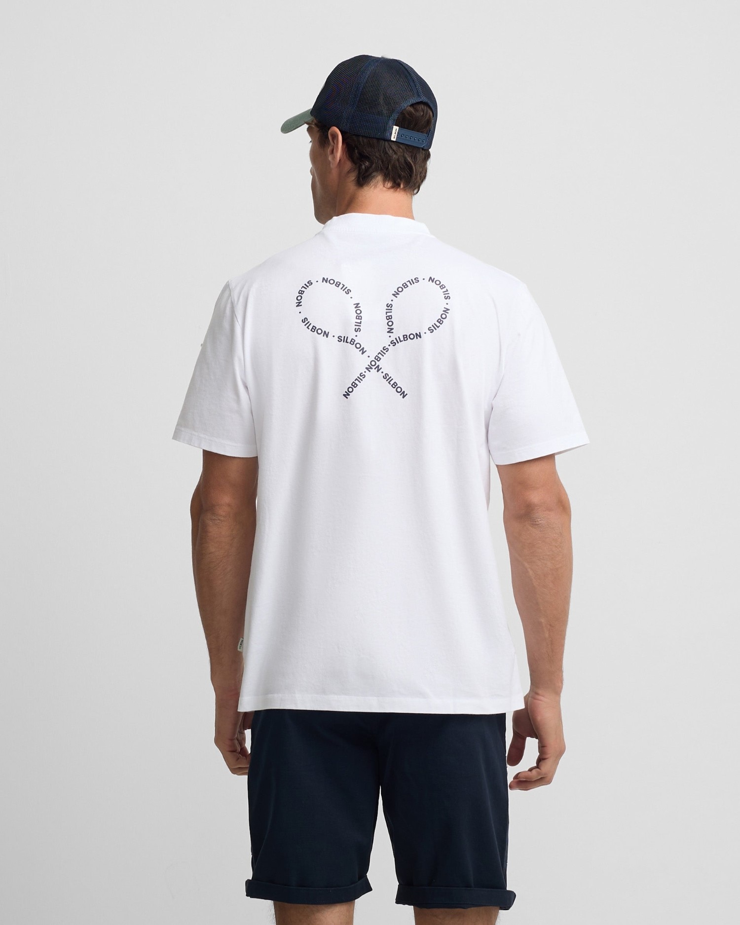 T-shirt Raquetes Lettering Branco-2