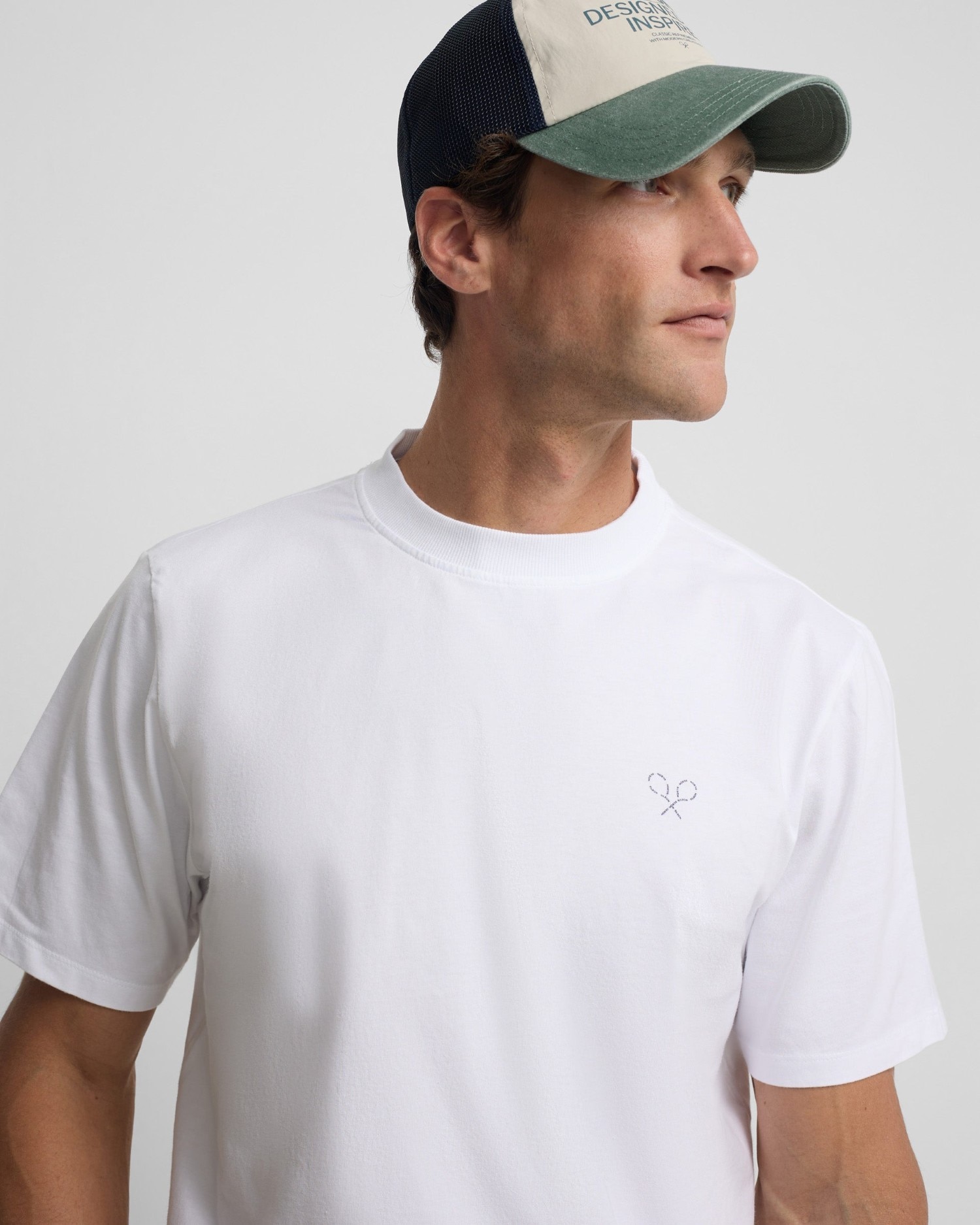 T-shirt Raquetes Lettering Branco-3