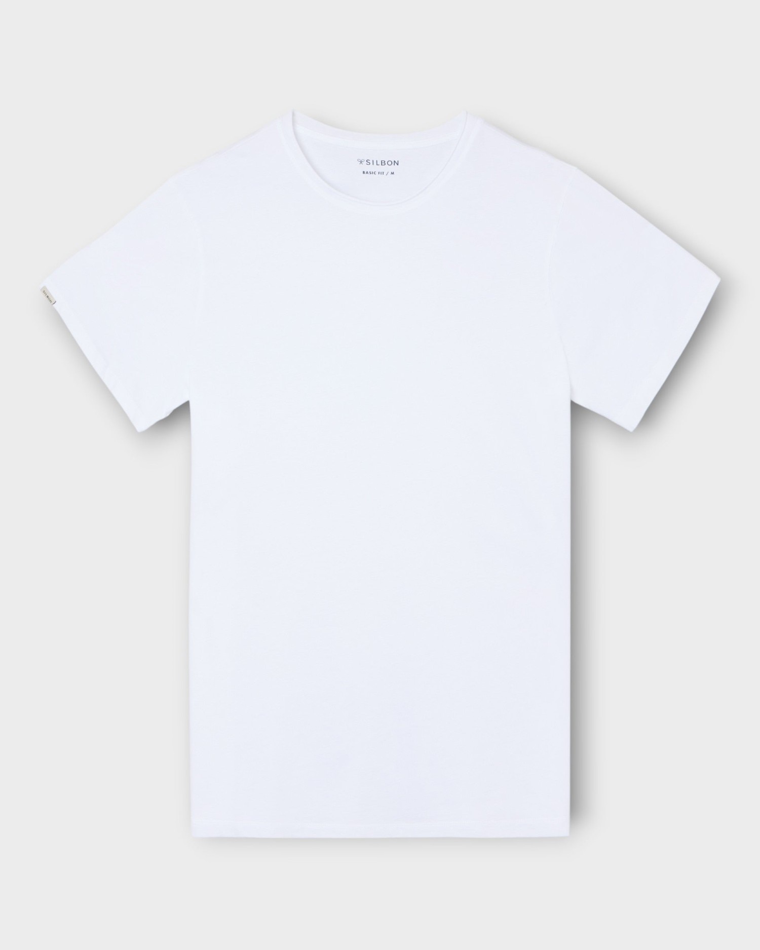 T-shirt com Gola Roll Branco-4