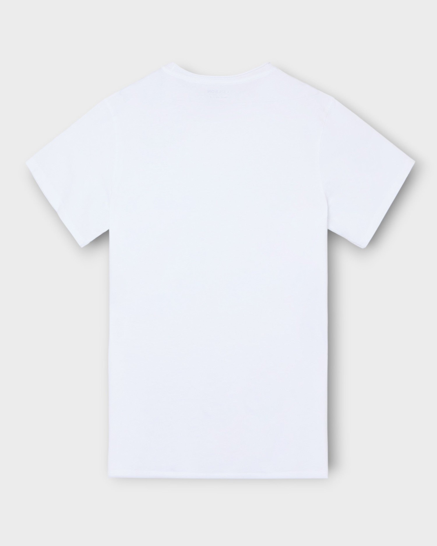 T-shirt com Gola Roll Branco-5