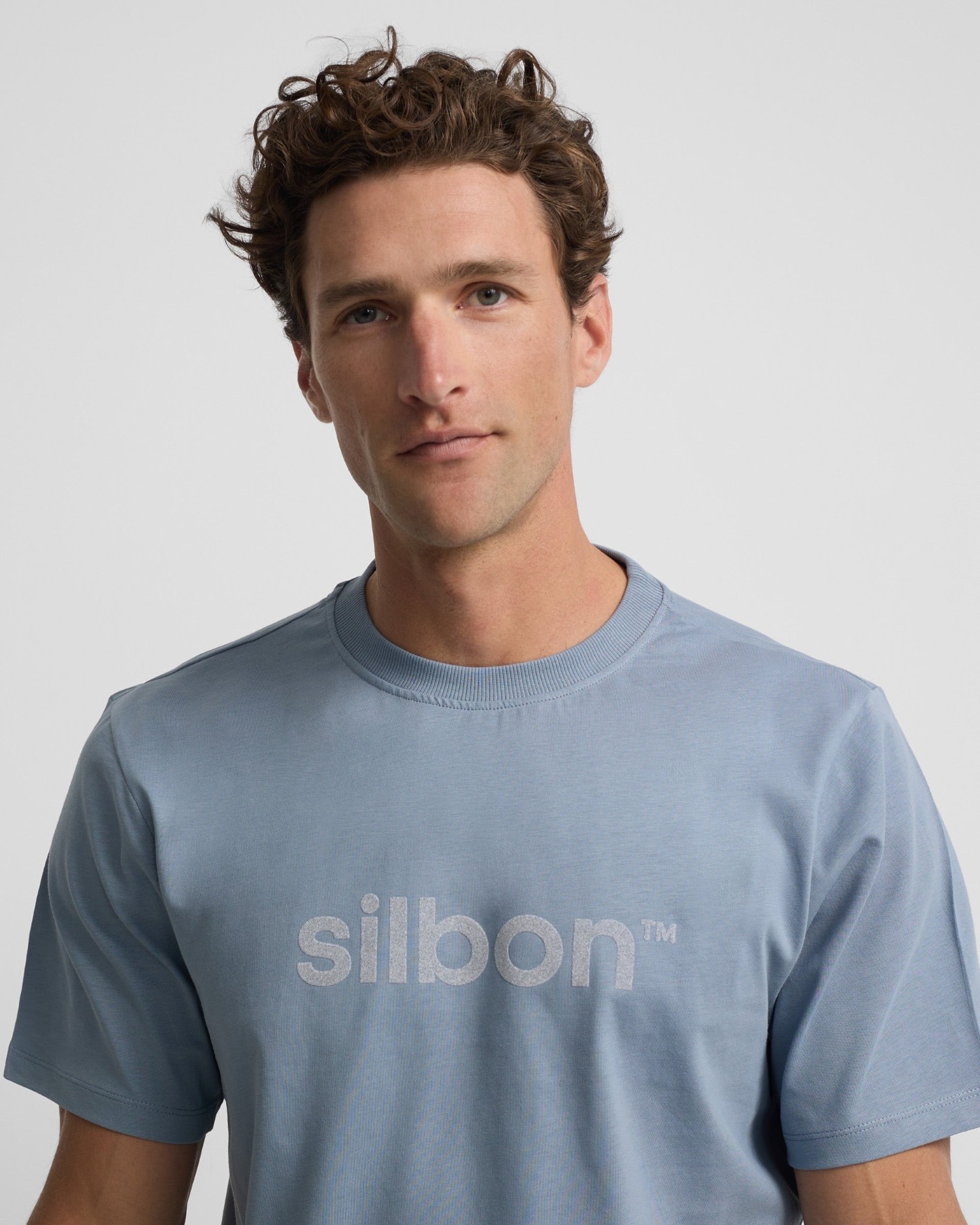 T-shirt Silbon Flock Azul-índigo-3