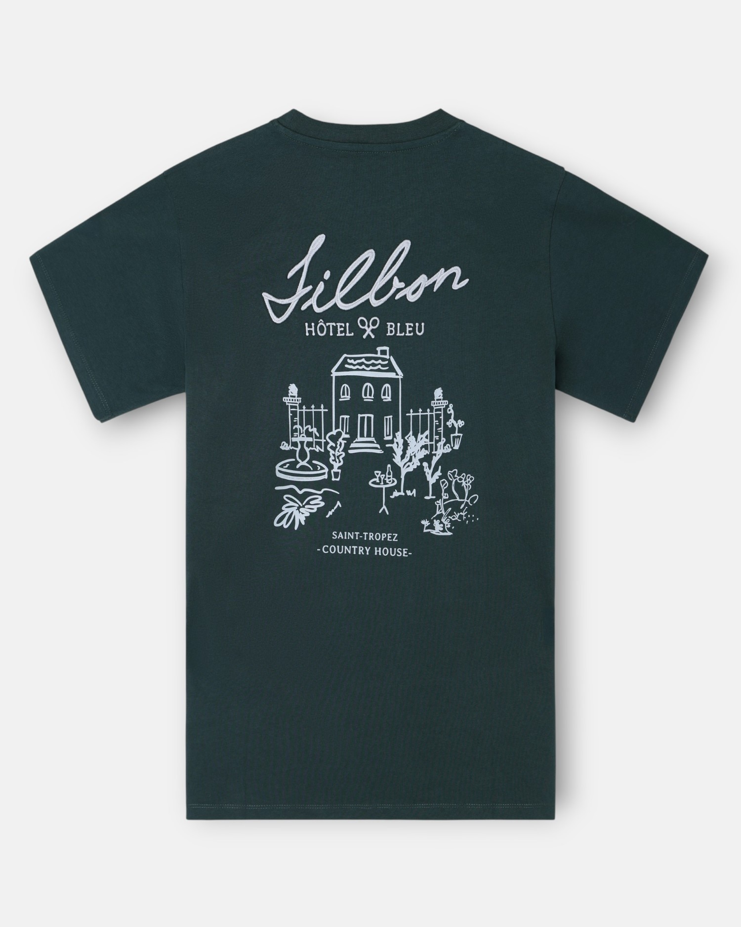 T-shirt Hotel Bleu Branca Verde-escuro-2