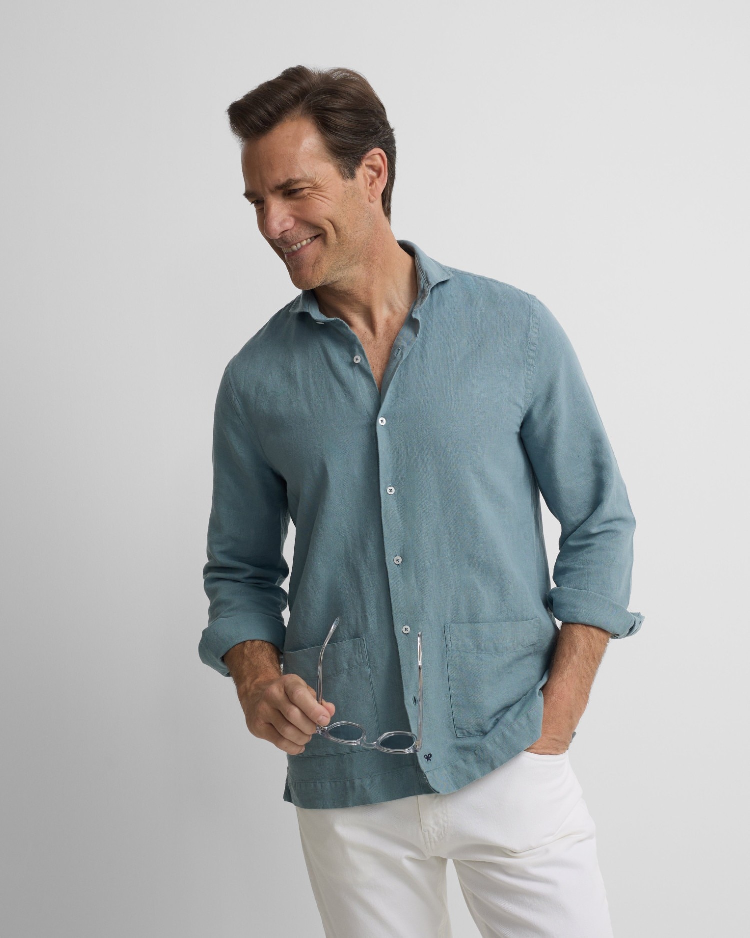 Camisa Sport Pockets Azul Índigo Azul-índigo-3