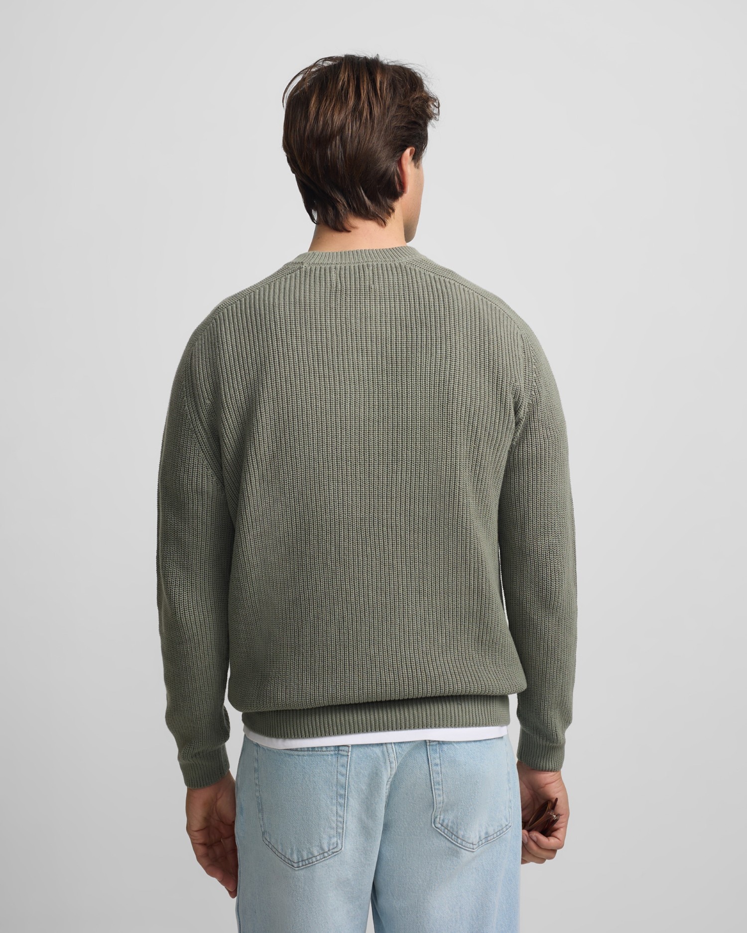 Camisola com Estrutura Verde Verde-militar-2