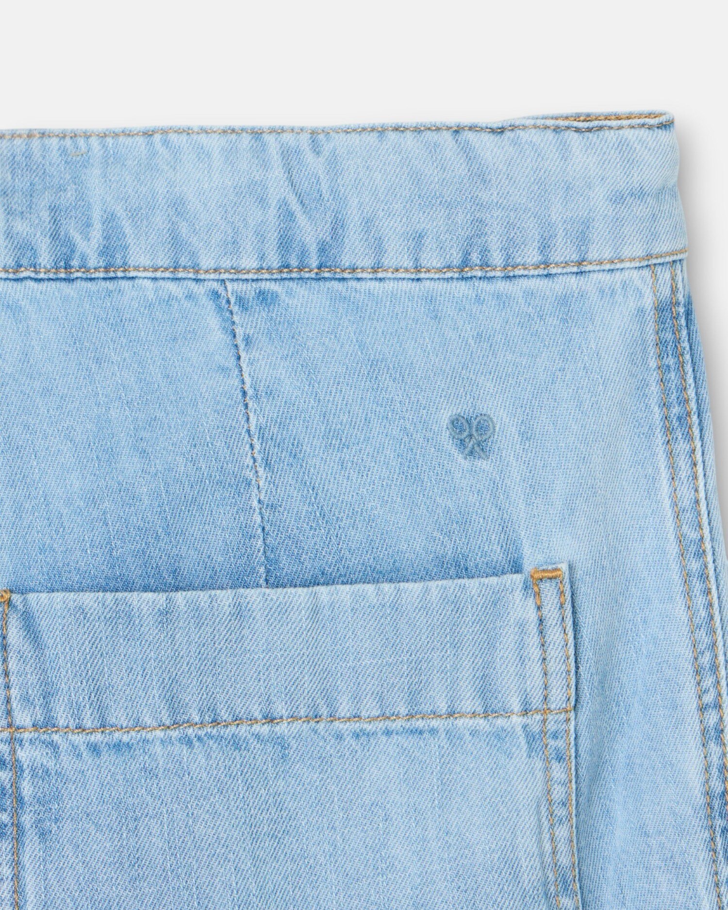 Calças Jogger Denim Azul-claro Azul-claro-3