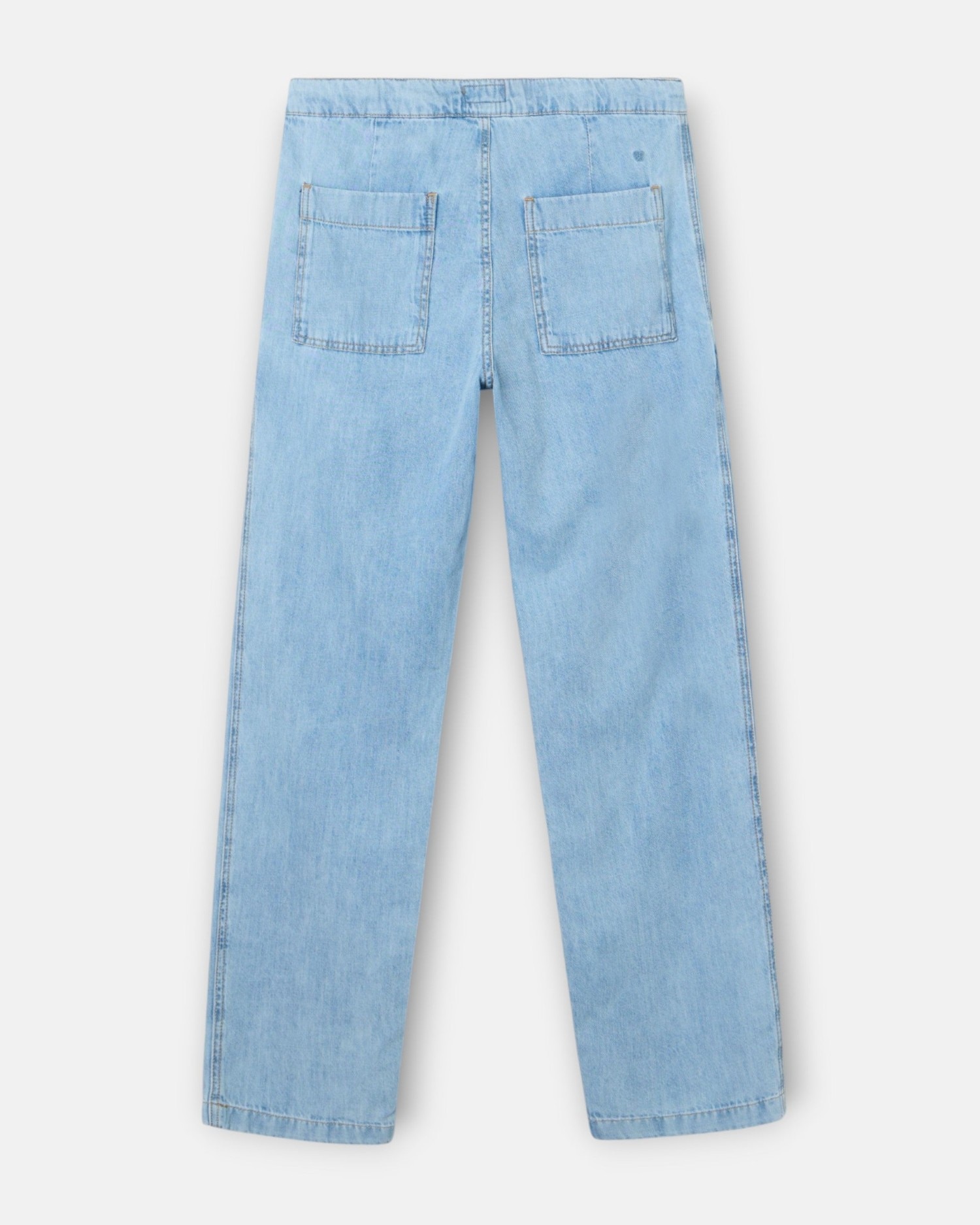 Calças Jogger Denim Azul-claro Azul-claro-4