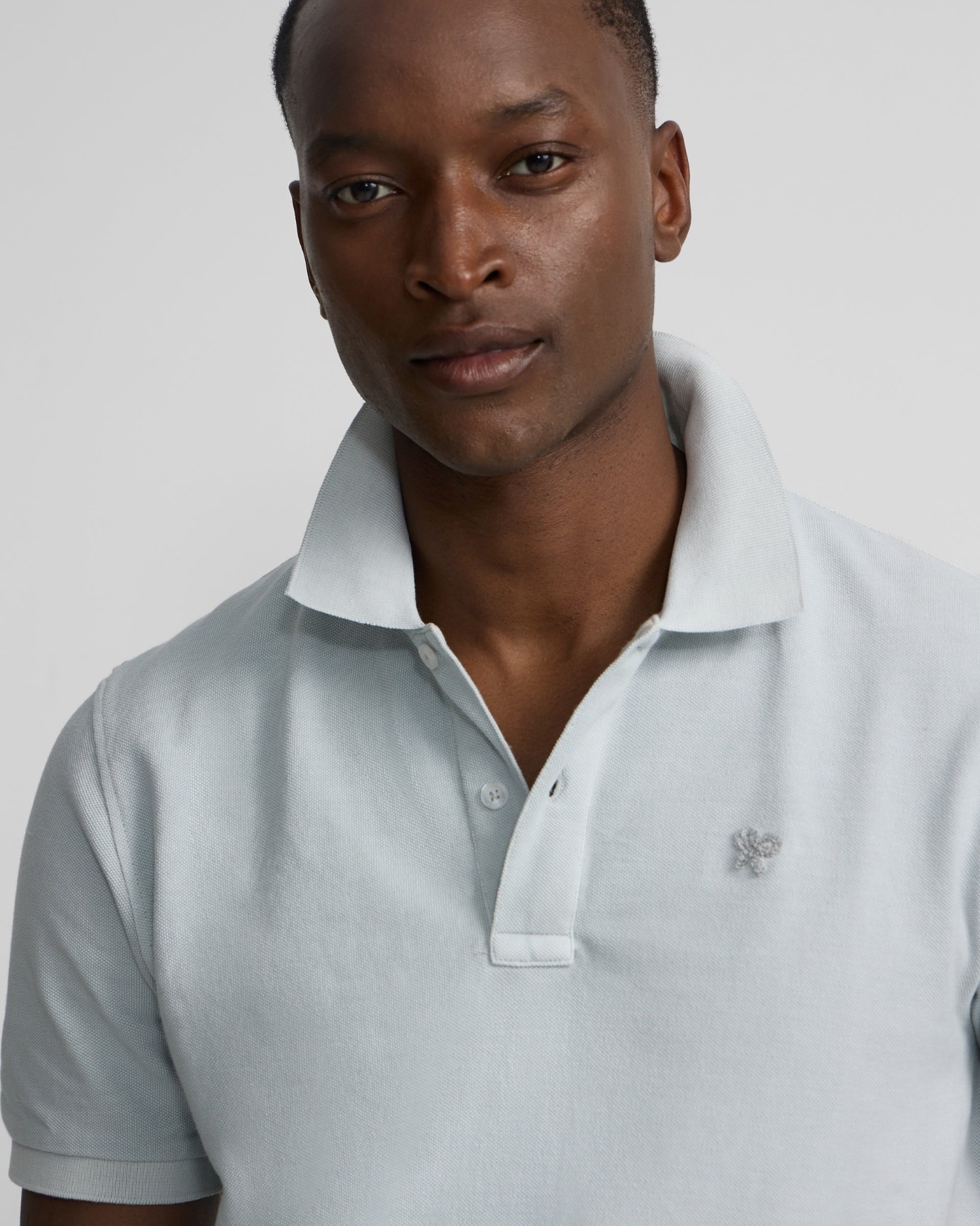 Polo Clássico Garment Dye Azul-claro-3