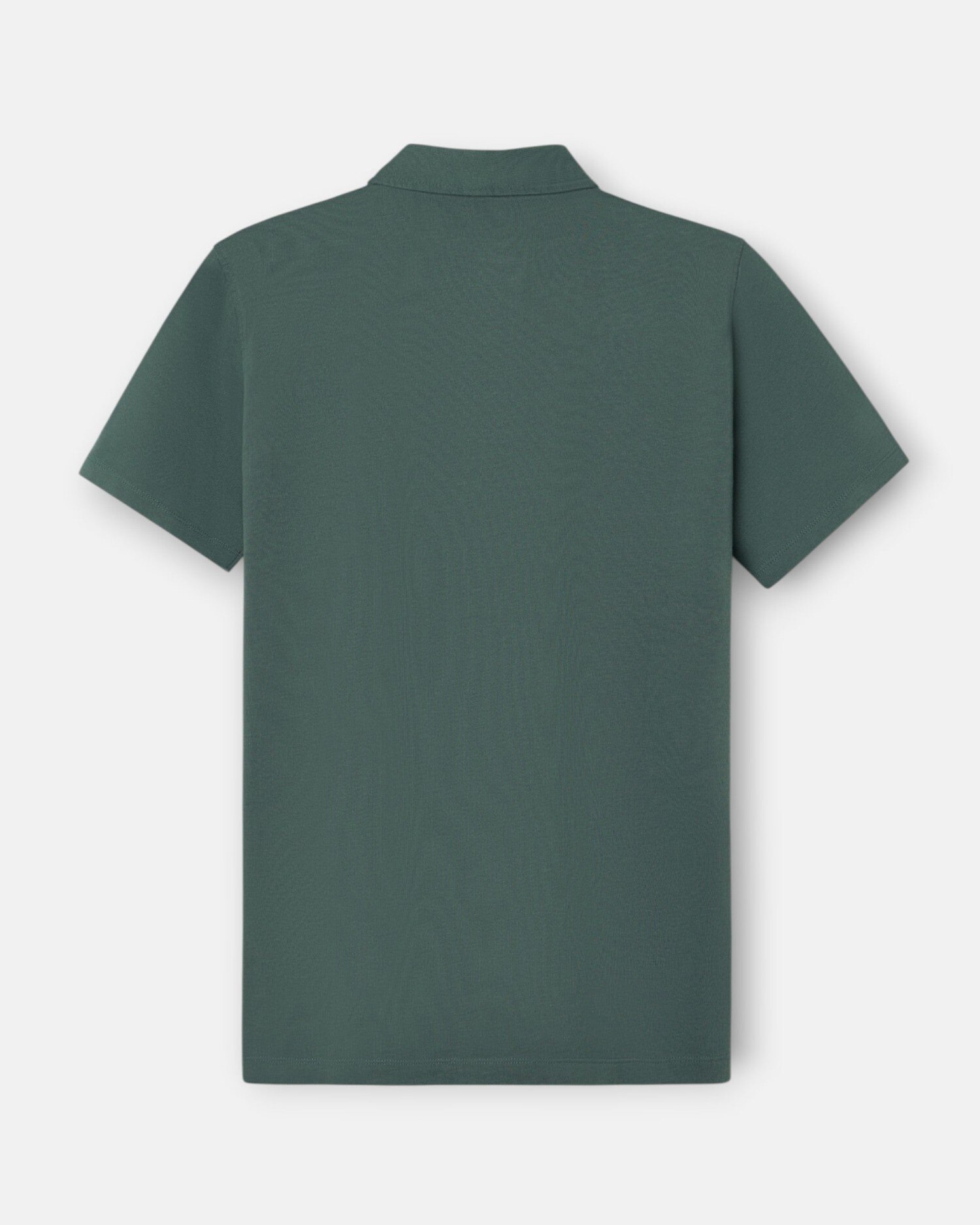 Polo de Manga Curta com Logo em Relevo Verde-5