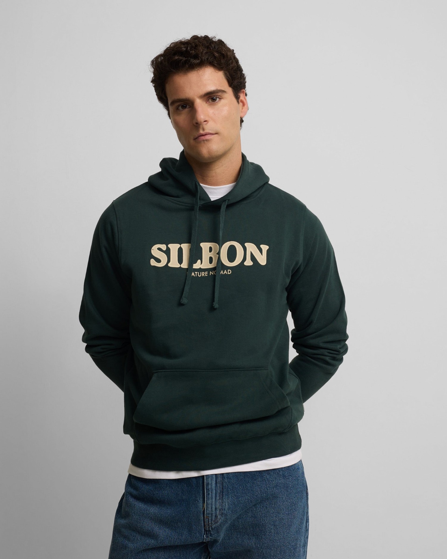 Sweatshirt com Capuz Nomad em Verde-escuro Verde-1