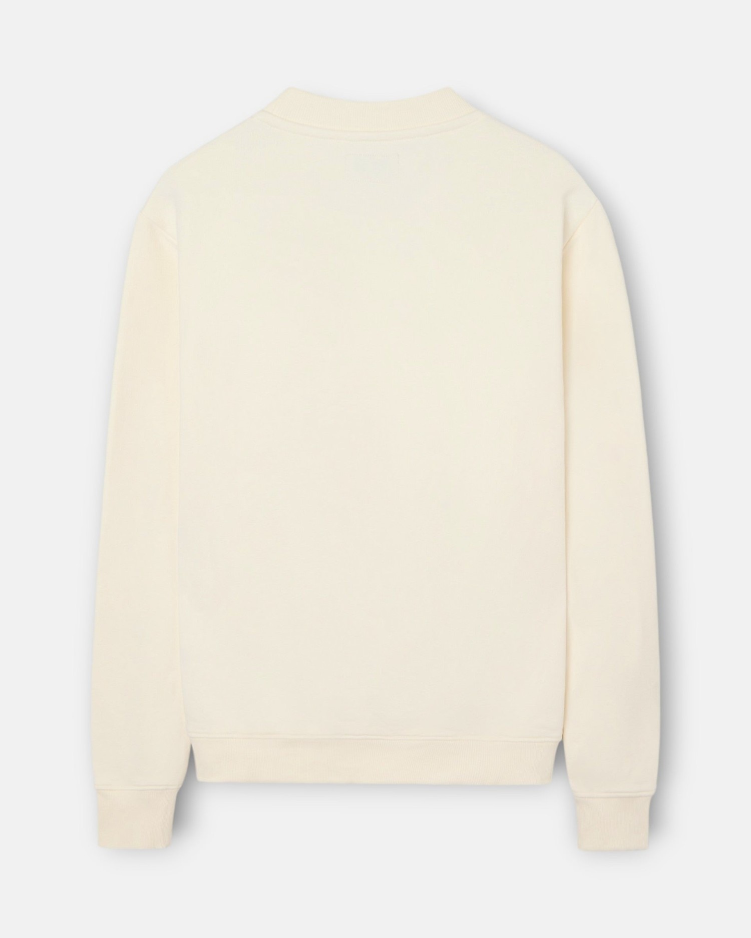 Sweatshirt com Bolso Bordado Creme-5
