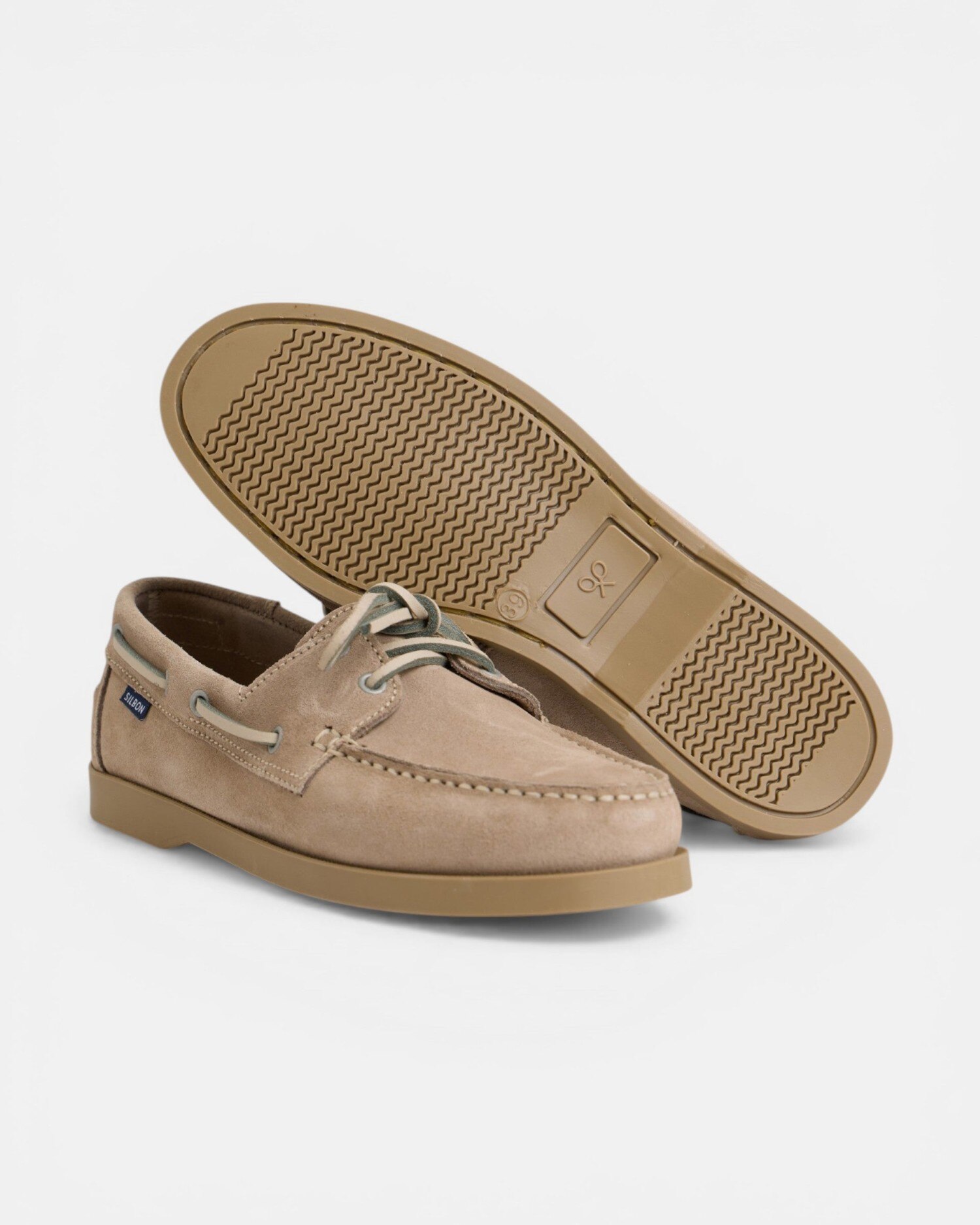 Sapato Sport Náutico de Camurça Bege-5