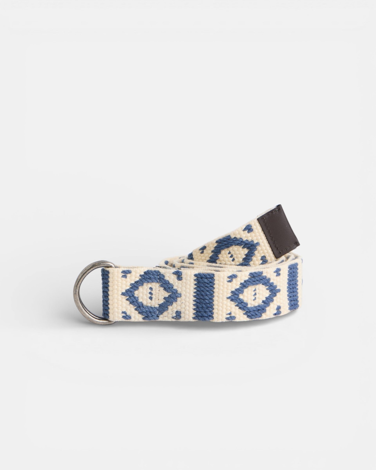 Imagem 0 de Cinto com Fivela Dupla em Creme Azul