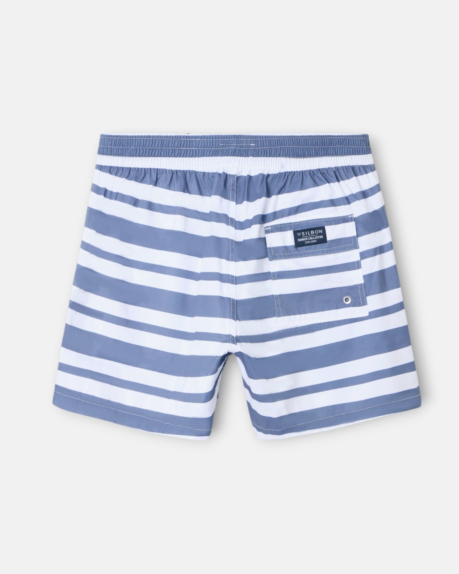 Fato de Banho Surfer Riscas Bicolor em Azul Azul-2