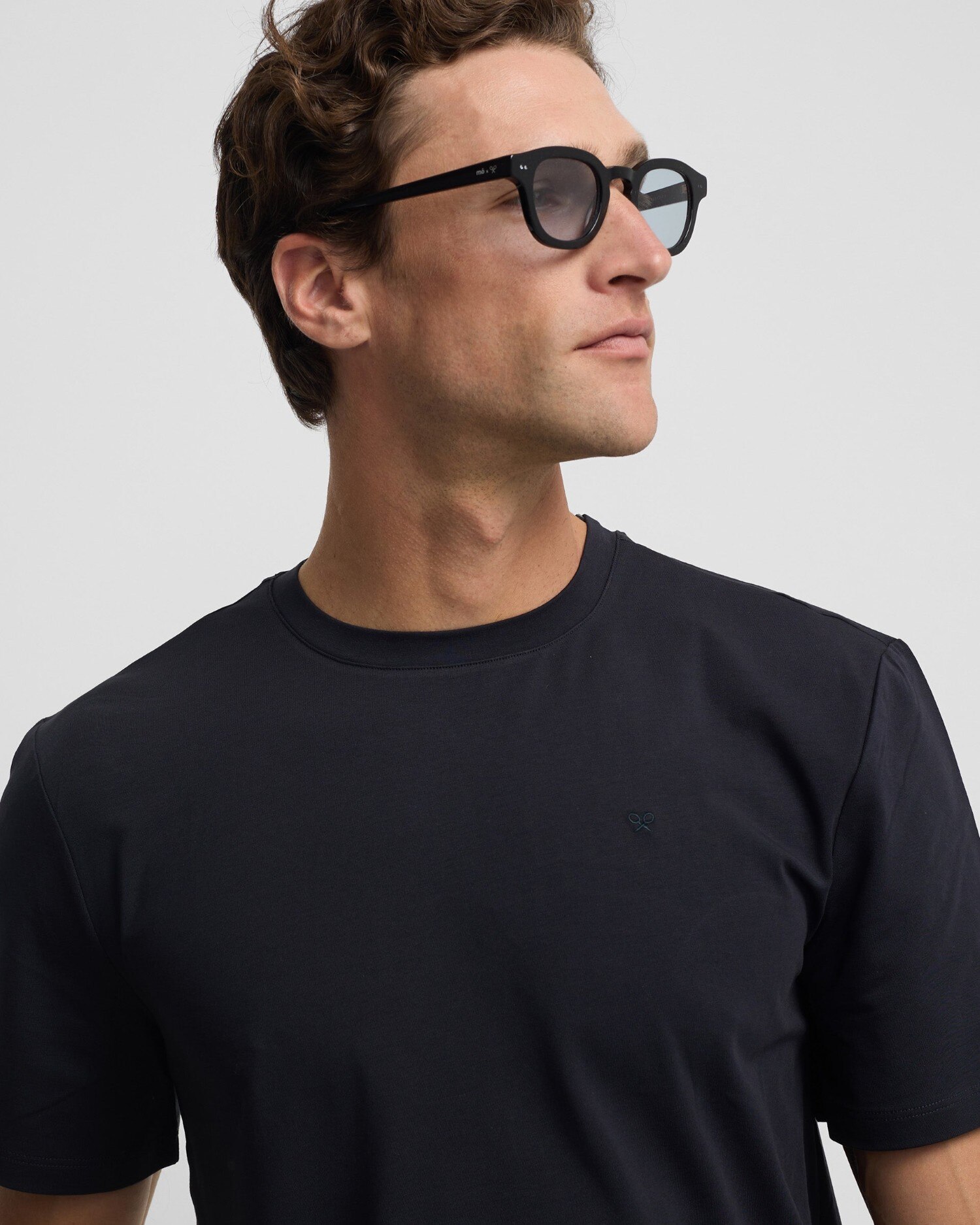 T-shirt Slim Fit Business Azul-marinho-3