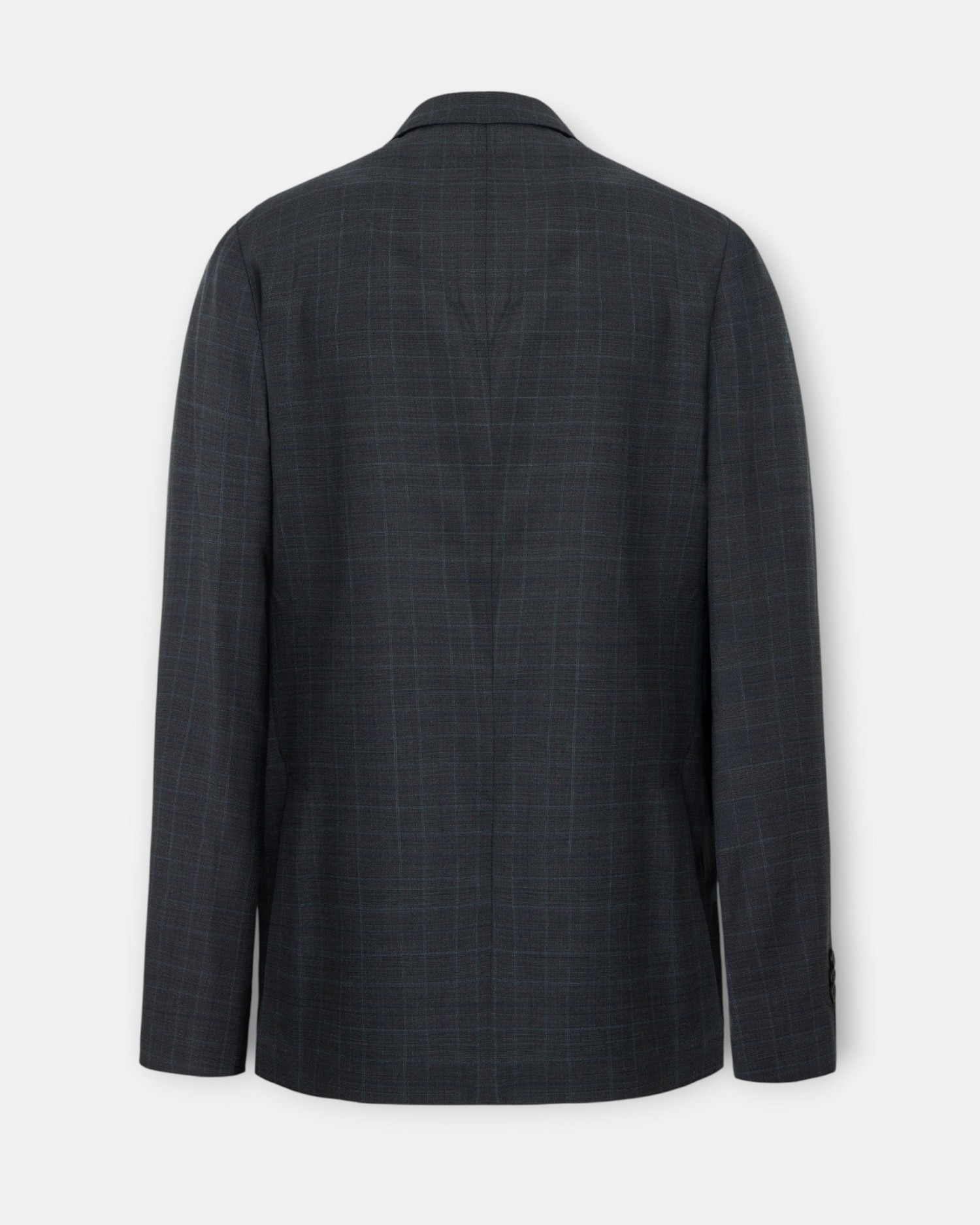 Blazer de Fato Príncipe de Gales em Cinzento Cinzento-5