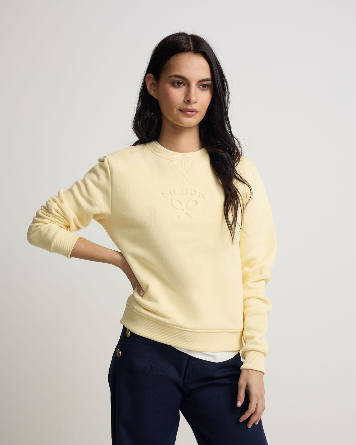 Sweatshirt Silbon Clássico Amarelo-limão-1