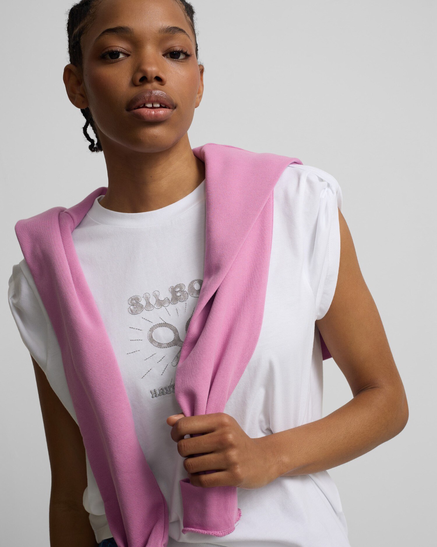 T-shirt Roll Out Have a Nice Day Branco-3